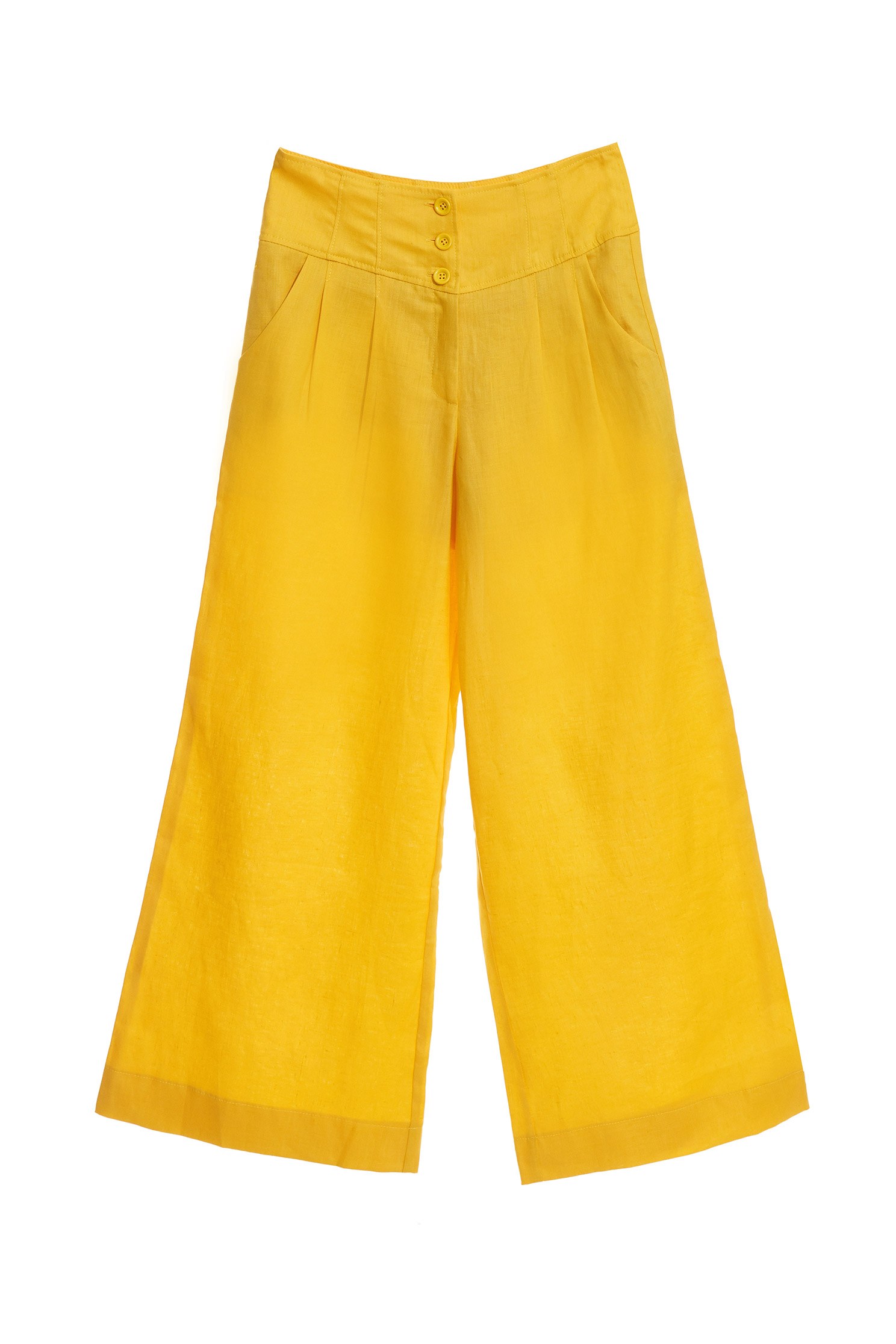 Wide Leg Linen PantsLinen wide-leg trousers,Culottes,goodlucknewyear,Season (SS) Look,iROO LIVE,Culottes,Pants