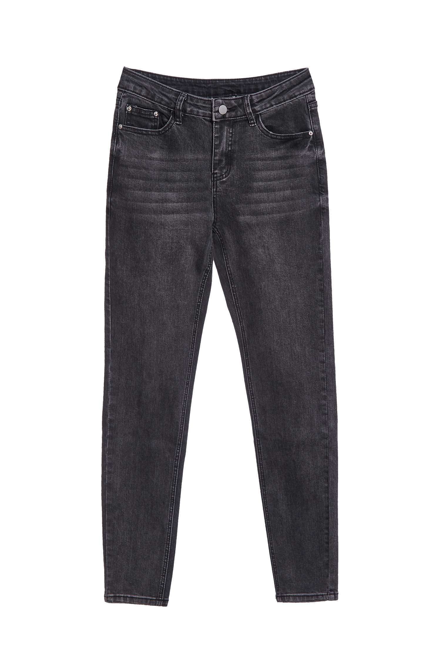 Slim-Fit Dark Grey JeansVintage gray narrow tube jeans,Denim,Jeans,Season (AW) Look,Cotton,slimlooks