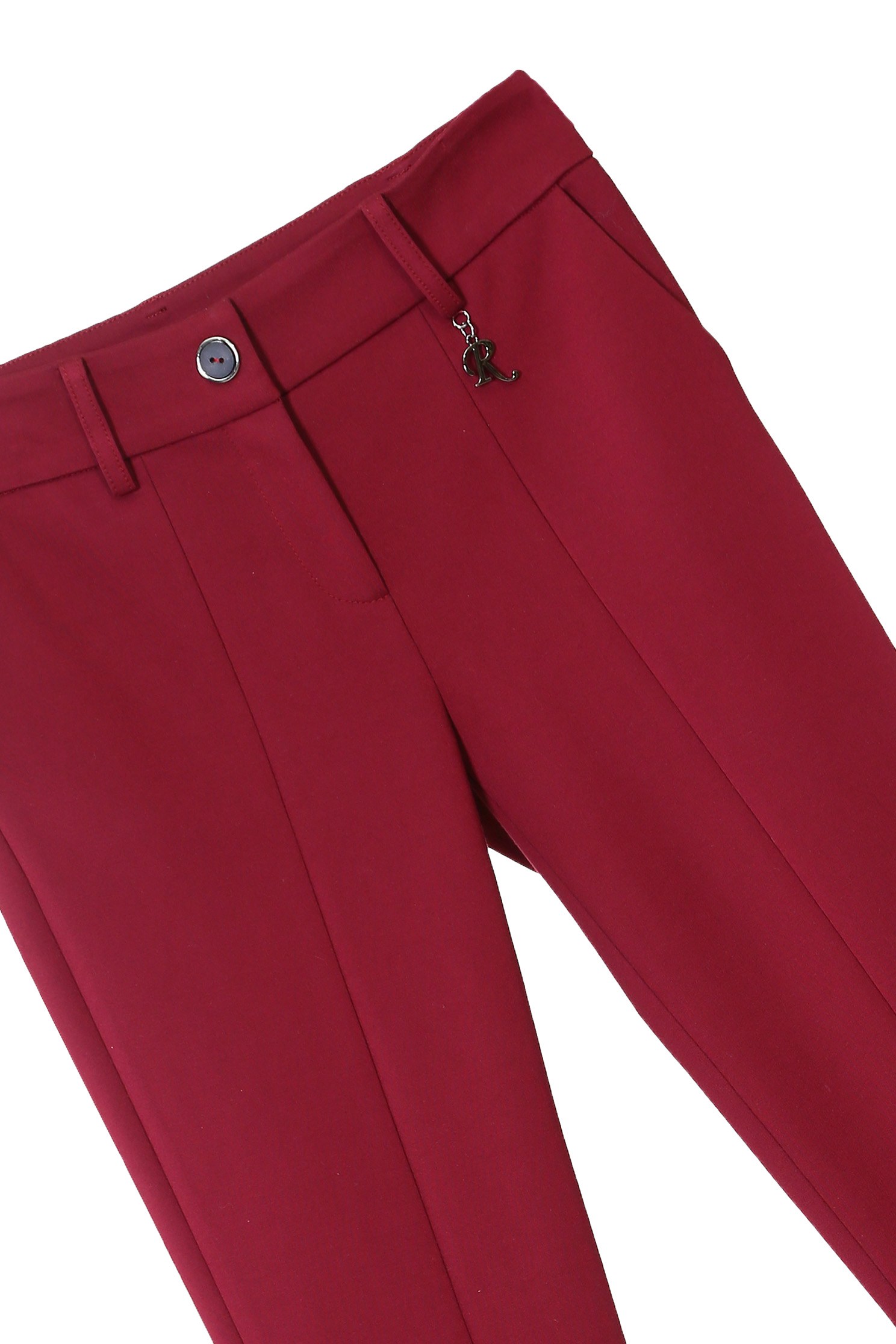 Front Slit Slim-Fit Maroon PantsDark red fitting pants,Season (AW) Look,Lucky Red