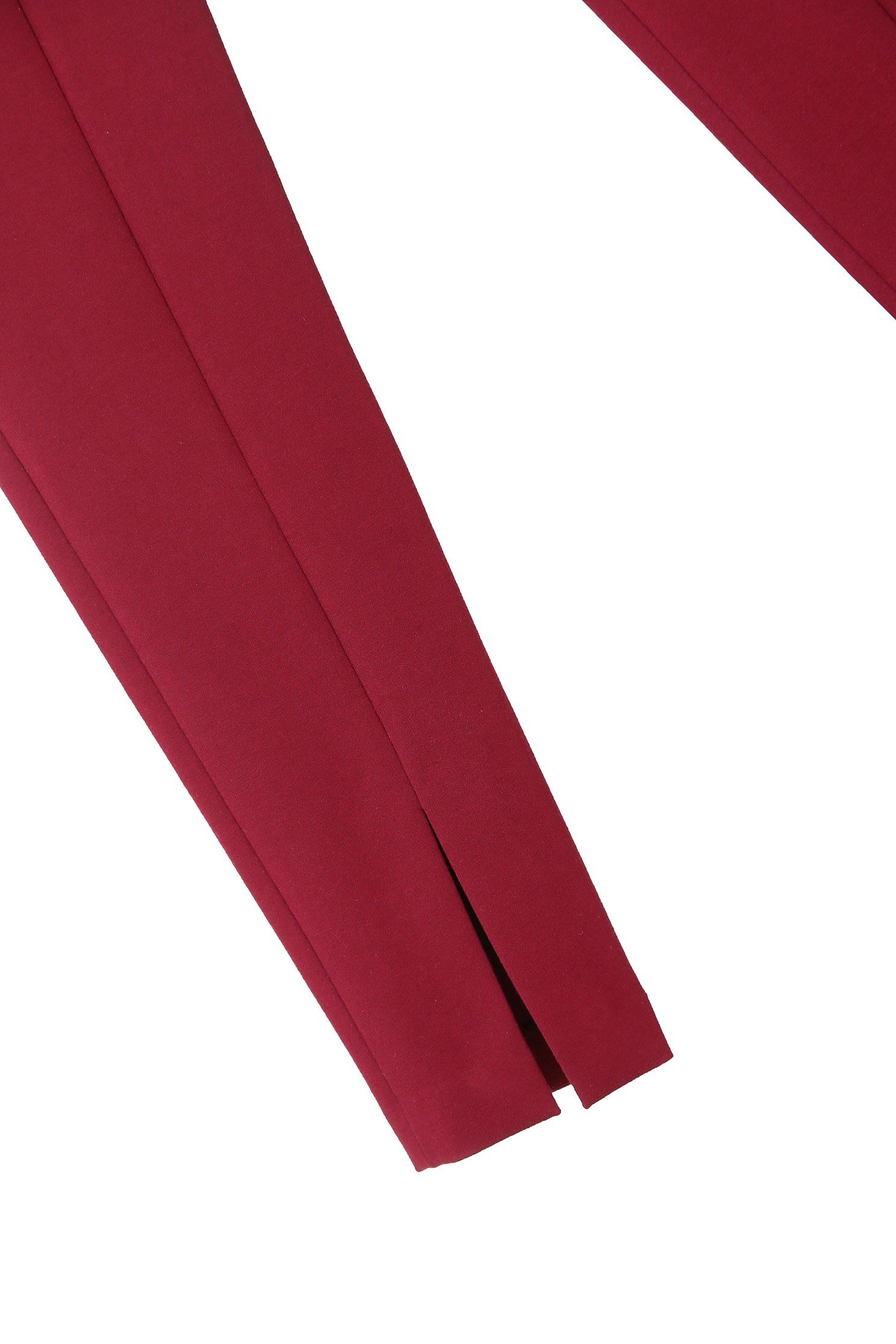 Front Slit Slim-Fit Maroon PantsDark red fitting pants,Season (AW) Look,Lucky Red