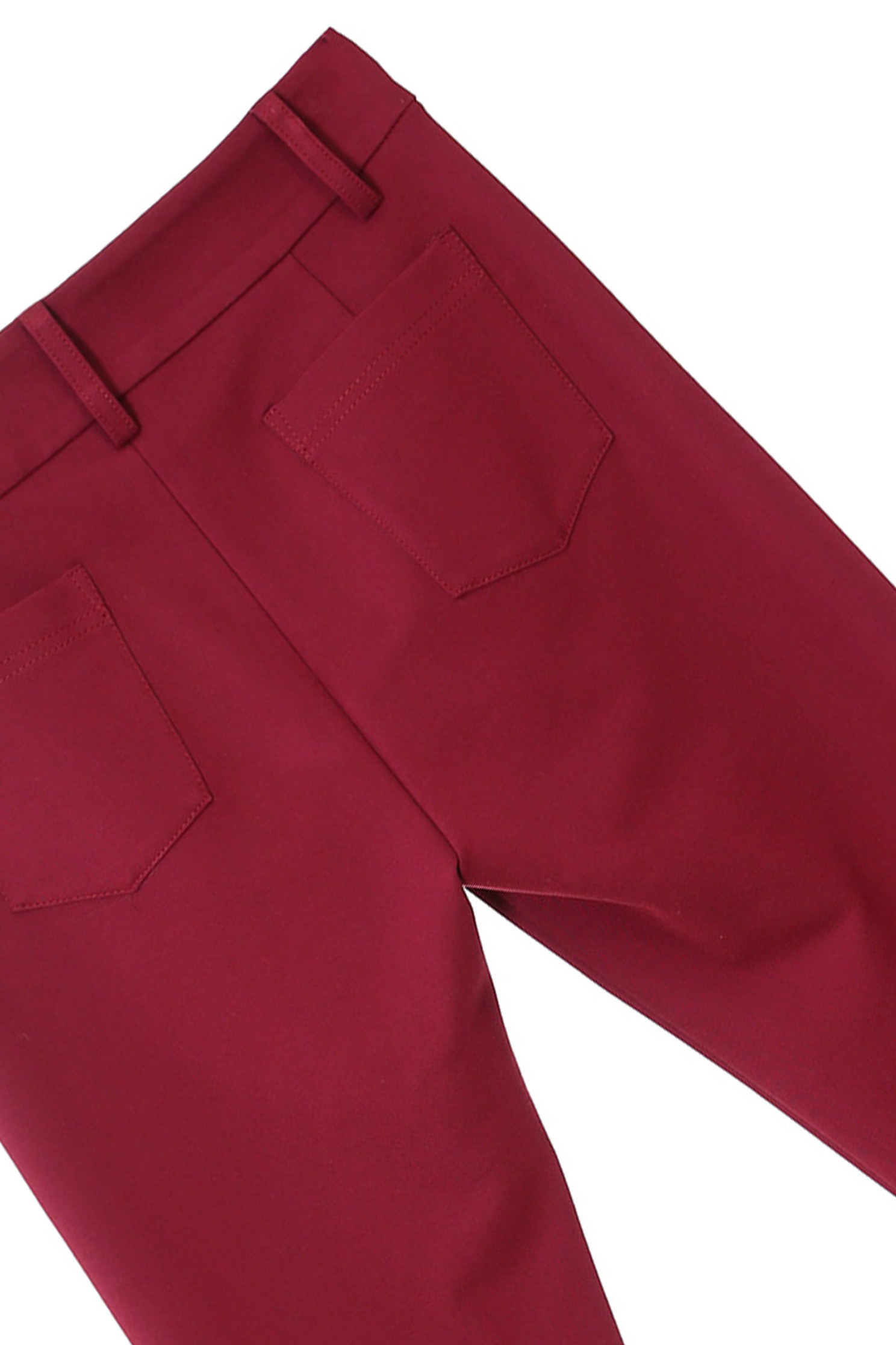 Front Slit Slim-Fit Maroon PantsDark red fitting pants,Season (AW) Look,Lucky Red