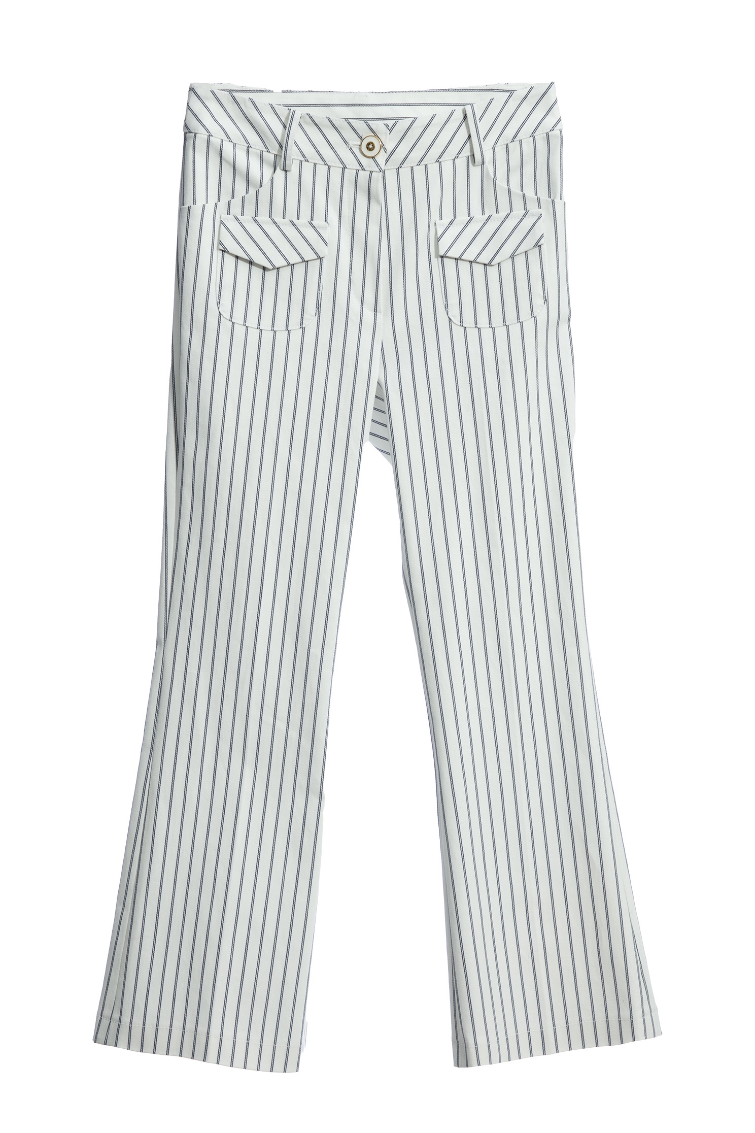 Stripe Boot Leg Denim PantsStripe Boot Leg Denim Pants,Bell-bottoms,Denim,Season (AW) Look,Bell-bottoms,Pants