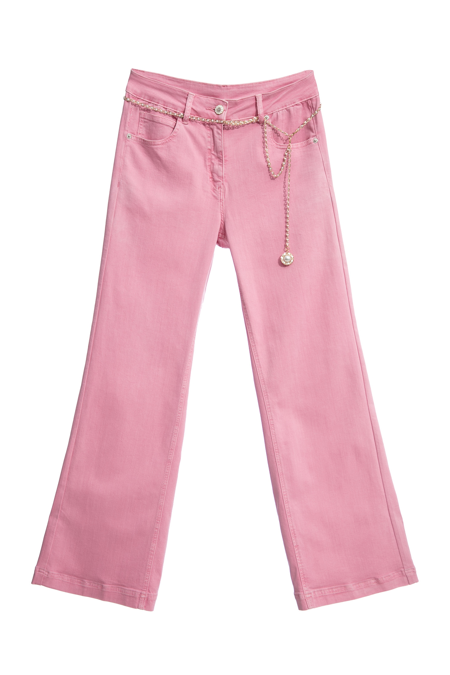 Straight Cut Pink JeansStraight Cut Pink Jeans,Culottes,Denim,Jeans,Denim pants,pearl,Season (AW) Look,Culottes,Pants