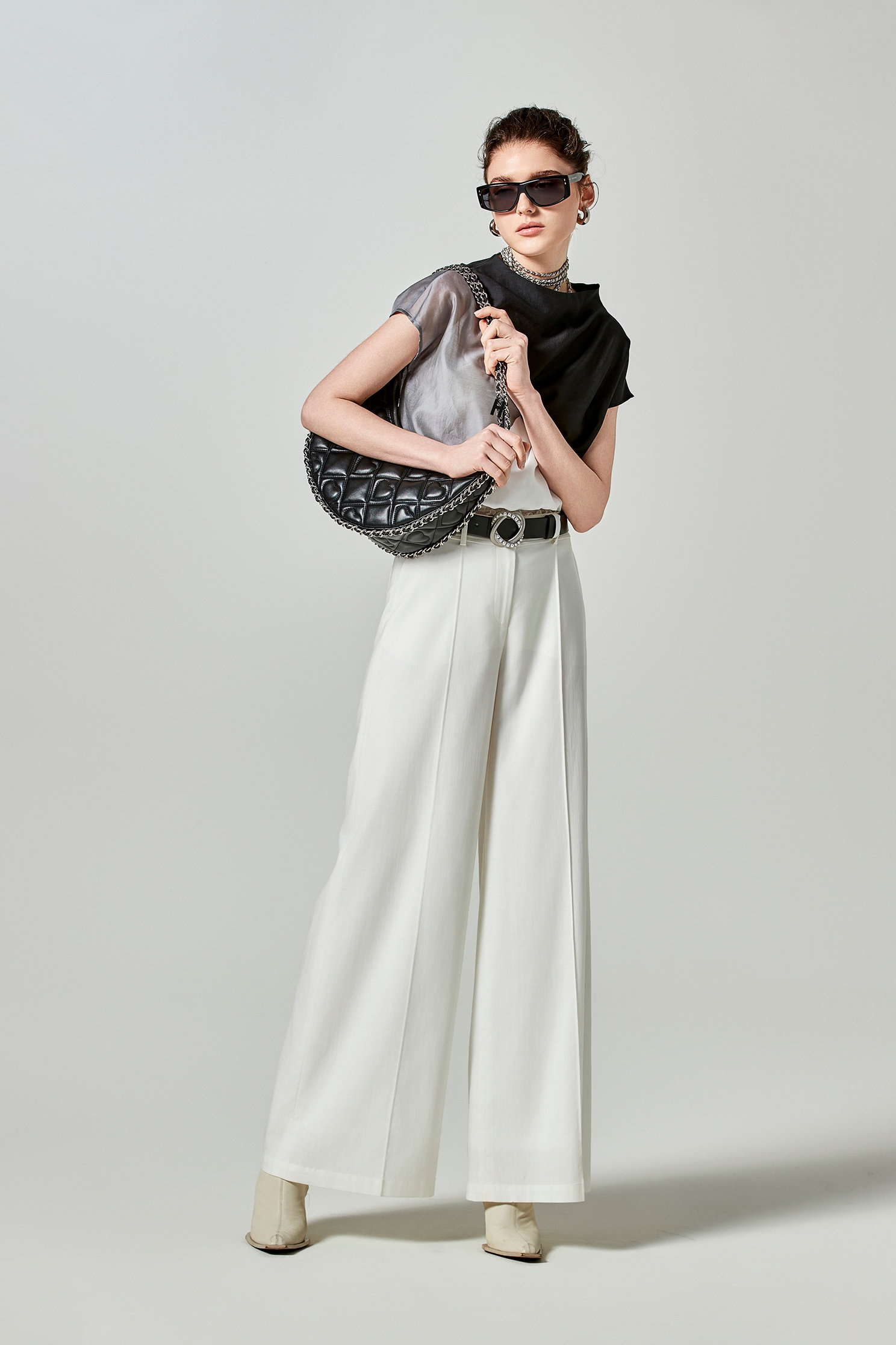 Off White Linen Wide Leg PantsOff White Linen Wide Leg Pants,Culottes,Season (SS) Look,Culottes