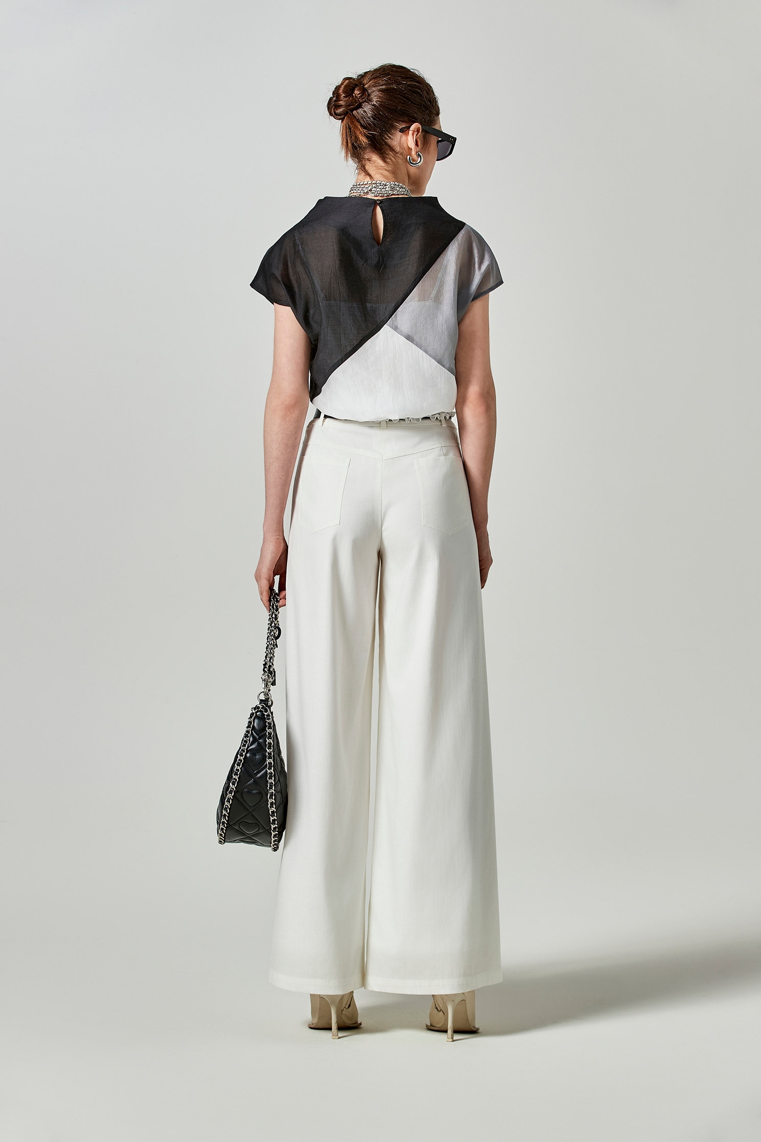 Off White Linen Wide Leg PantsOff White Linen Wide Leg Pants,Culottes,Season (SS) Look,Culottes