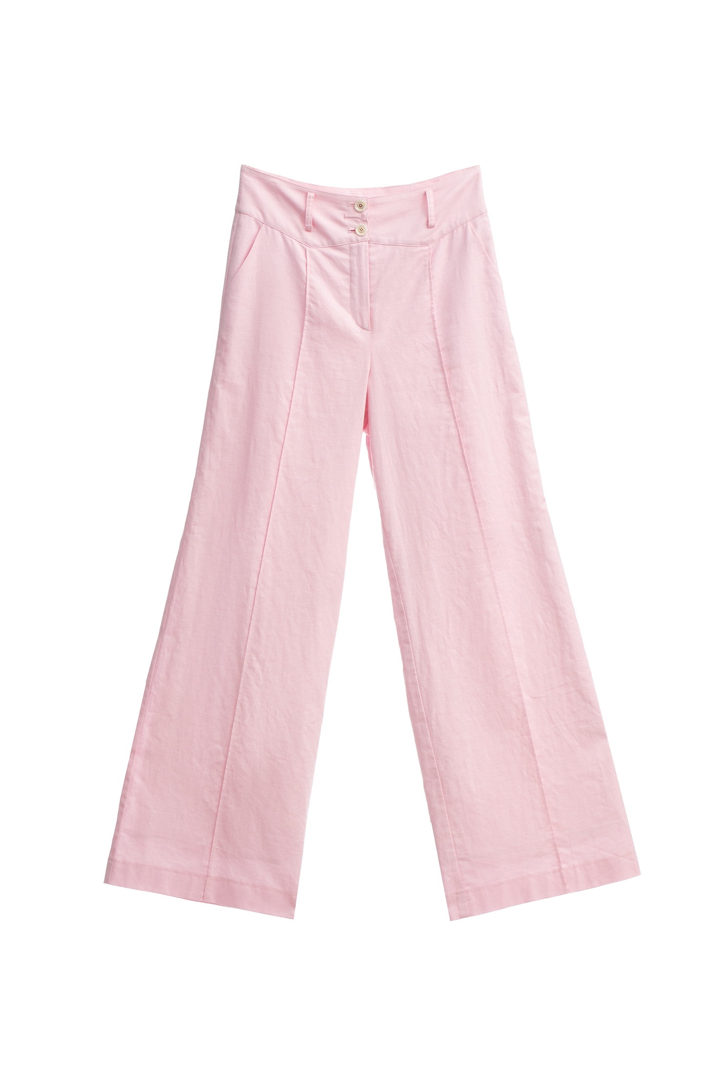 Pink Linen Wide Leg PantsPink Linen Wide Leg Pants,Culottes,Season (SS) Look,Culottes,Pants