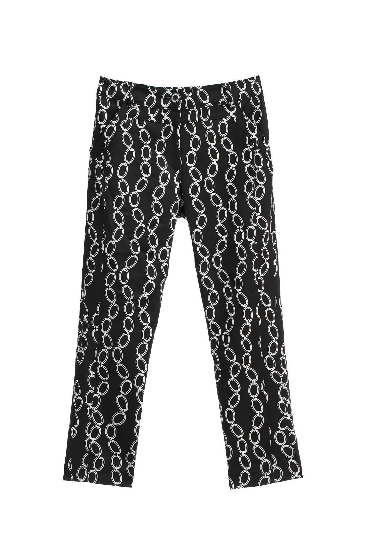 Printed Chain Graphic Slim Fit PantsPrinted Chain Graphic Slim Fit Pants,Season (SS) Look,Skinny pants,Skinny pants