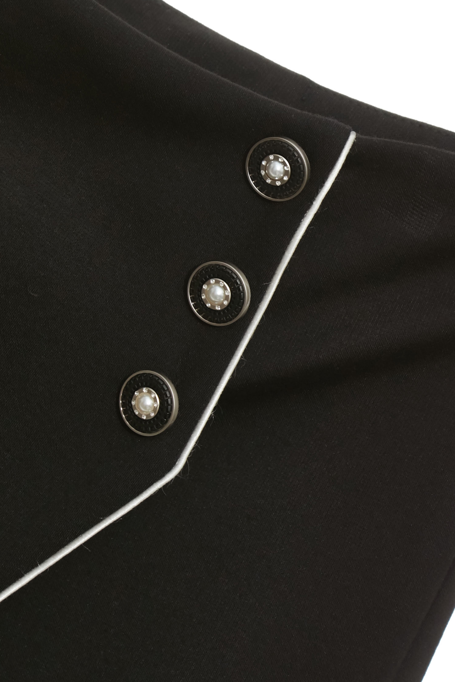 Contrast Trim Detail SkortsContrast Trim Detail Skorts,Season (SS) Look,pearl,pants,Skorts,Black pants