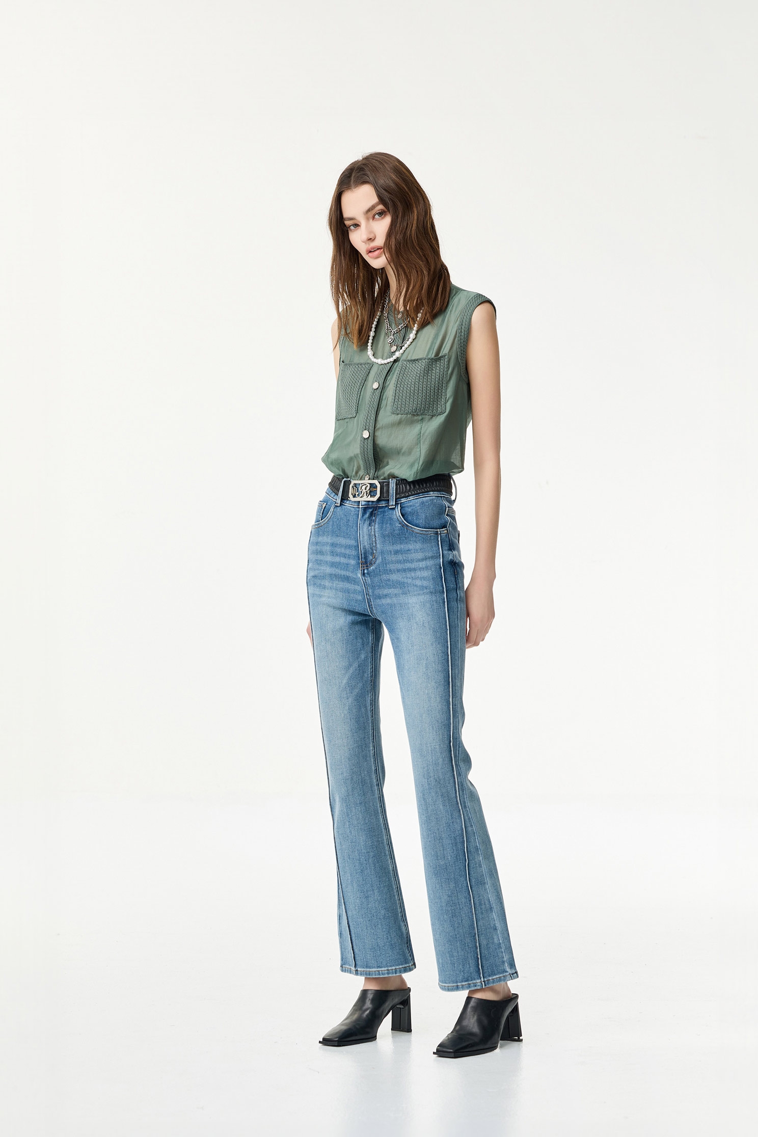 Basic Boot Leg JeansBasic Boot Leg Jeans,Bell-bottoms,Season (SS) Look,Denim,Jeans,Valentine,Bell-bottoms