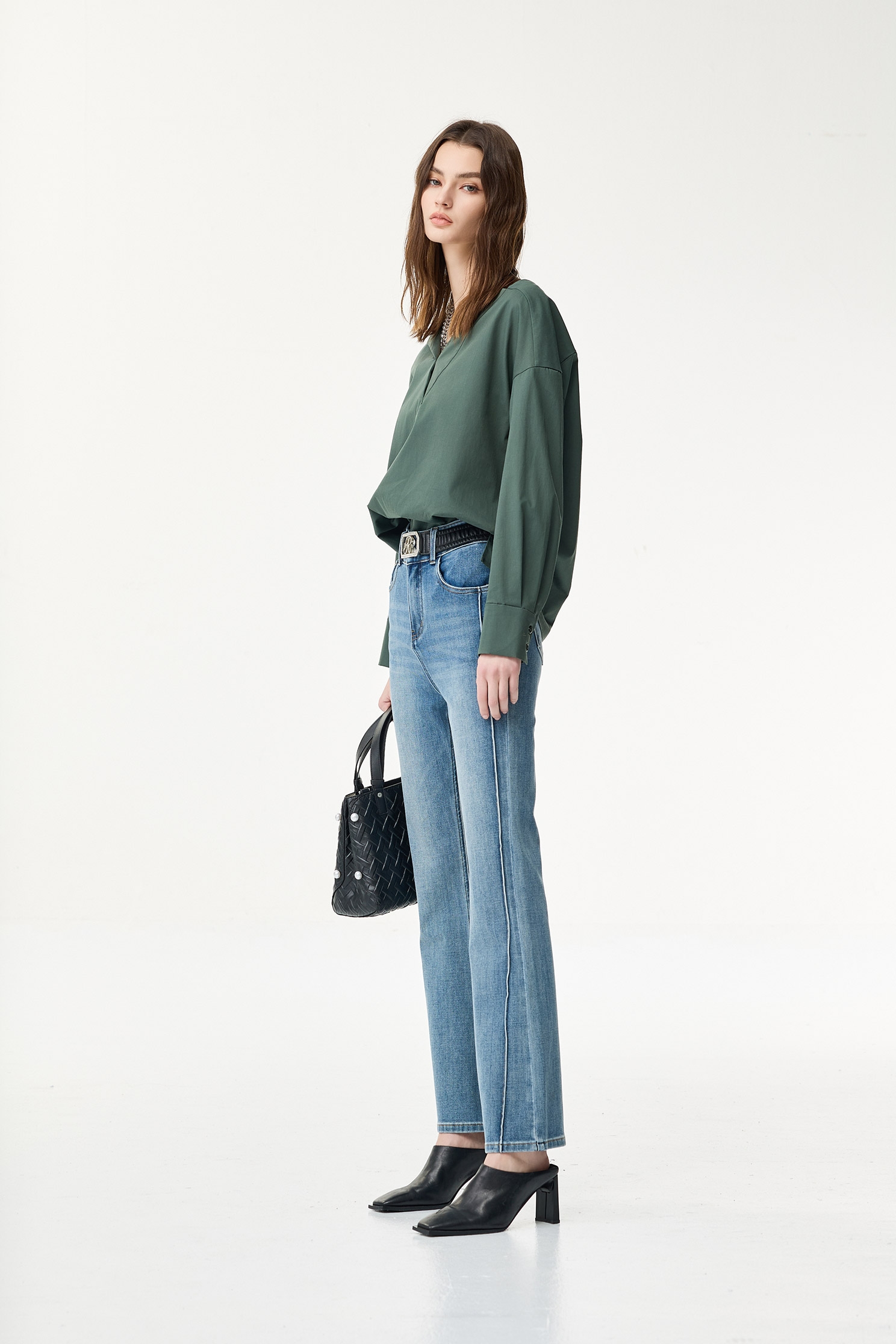 Basic Boot Leg JeansBasic Boot Leg Jeans,Bell-bottoms,Season (SS) Look,Denim,Jeans,Valentine,Bell-bottoms