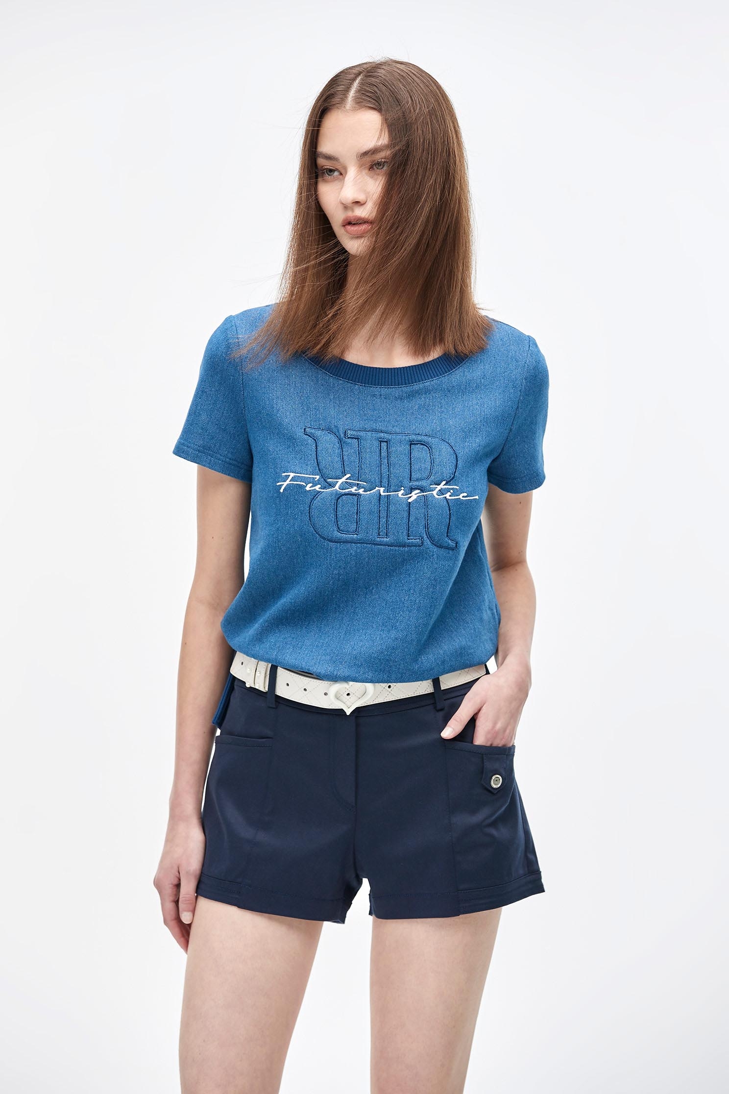 Navy Basic ShortsNavy Basic Shorts,Shorts,Season (AW) Look