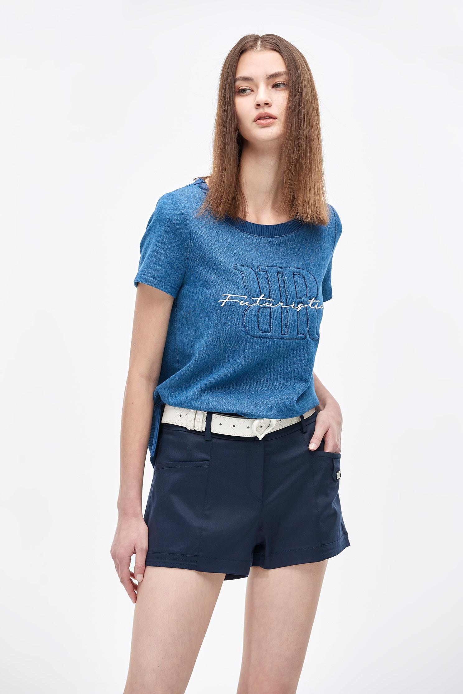 Navy Basic ShortsNavy Basic Shorts,Shorts,Season (AW) Look