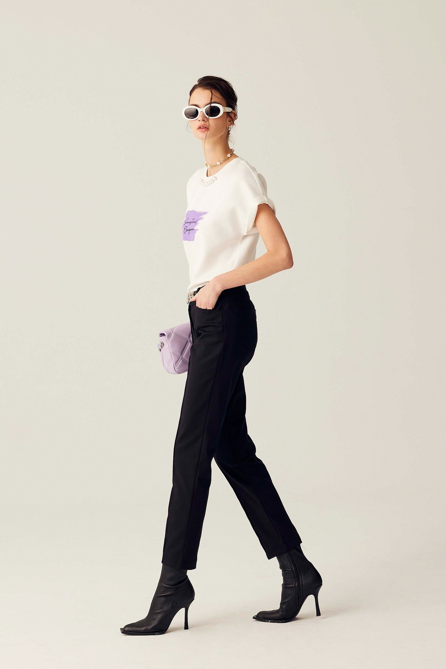 Slim Fit Smart PantsSlim Fit Smart Pants,Belts,Skinny pants,Skinny pants