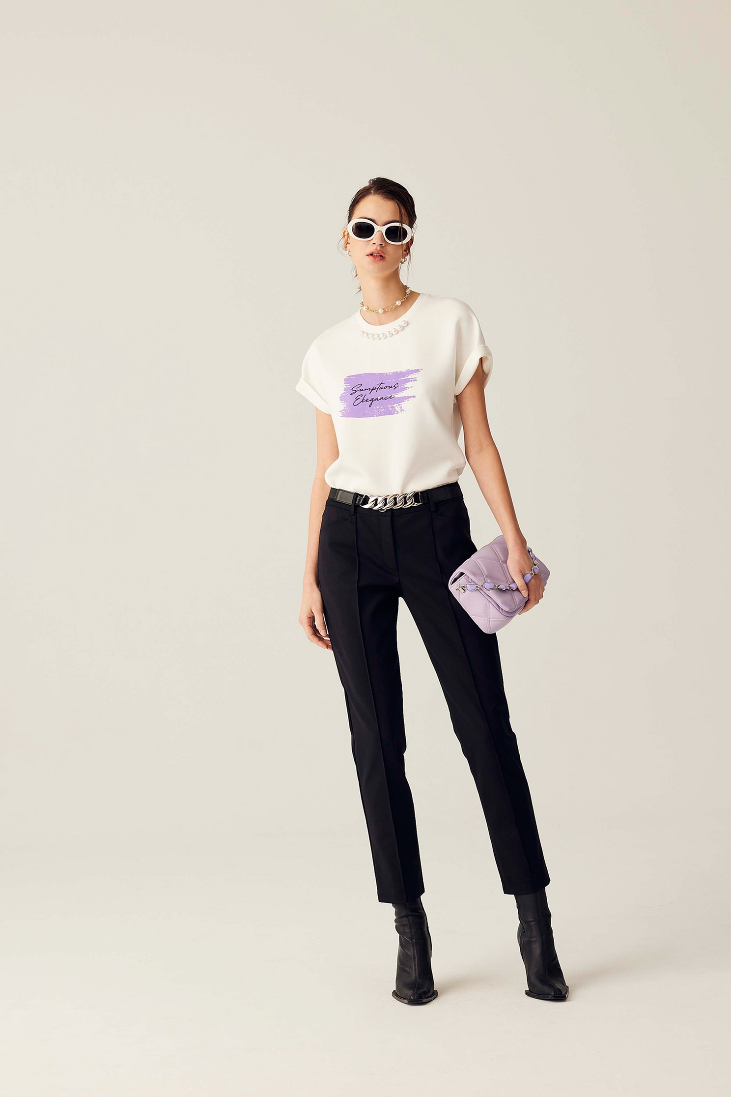Slim Fit Smart PantsSlim Fit Smart Pants,Belts,Skinny pants,Skinny pants