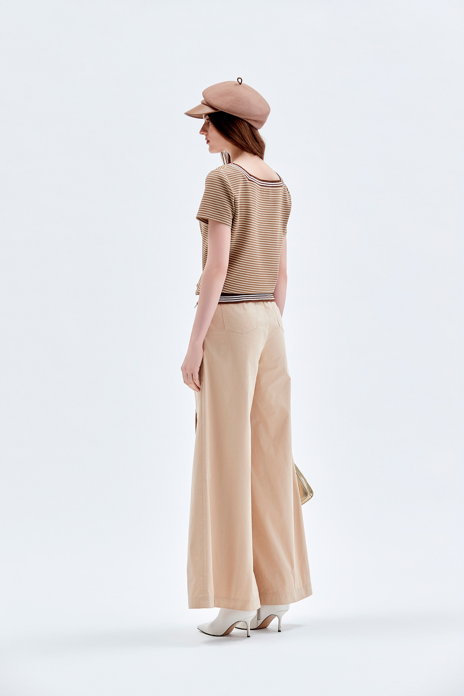 Beige Wide Leg PantsBeige Wide Leg Pants,Culottes,Season (AW) Look,Culottes