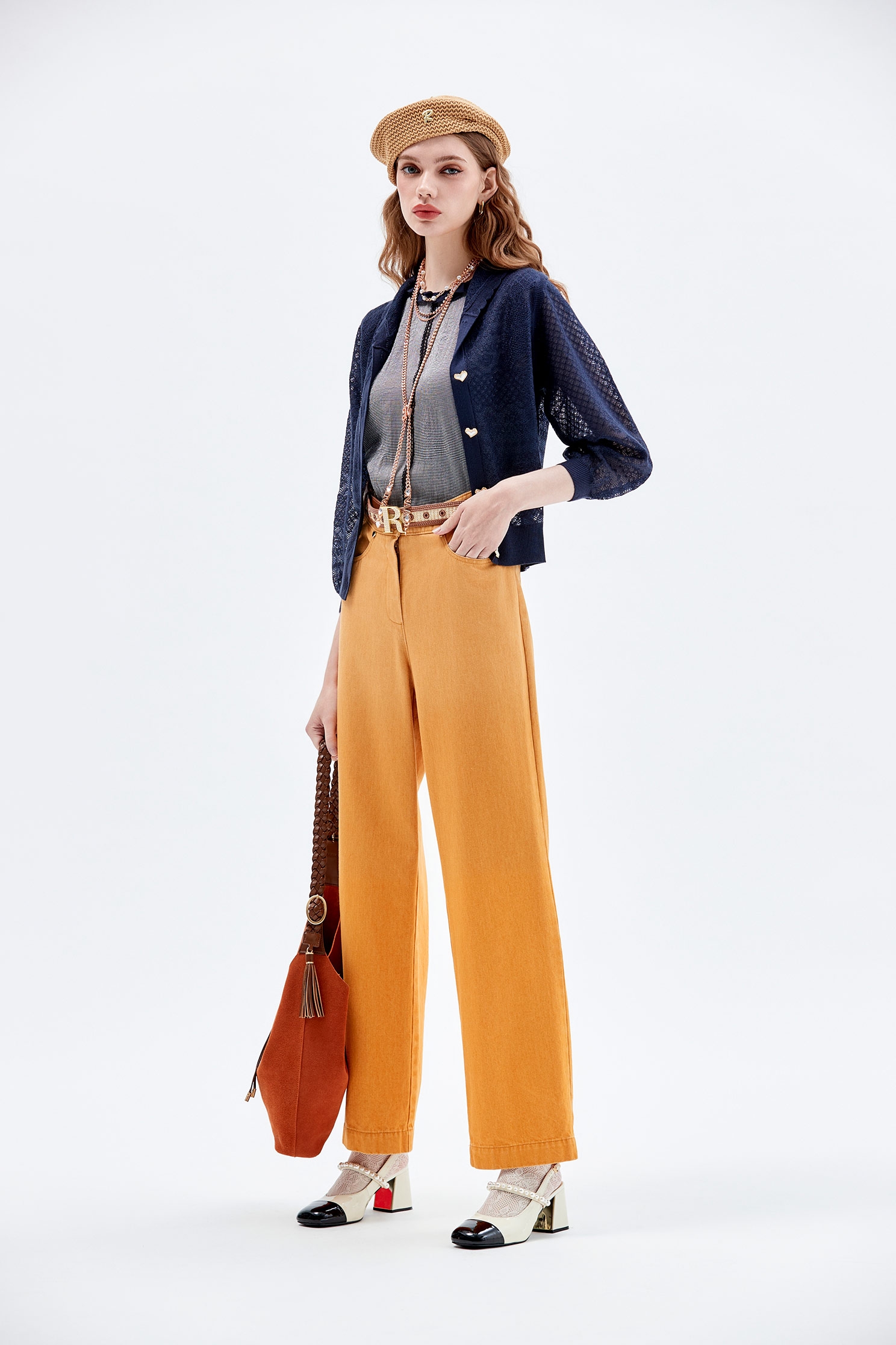 Gradient Wide Leg JeansGradient Wide Leg Jeans,Culottes,Denim,Jeans,Season (AW) Look,Cotton,Wide-leg jeans