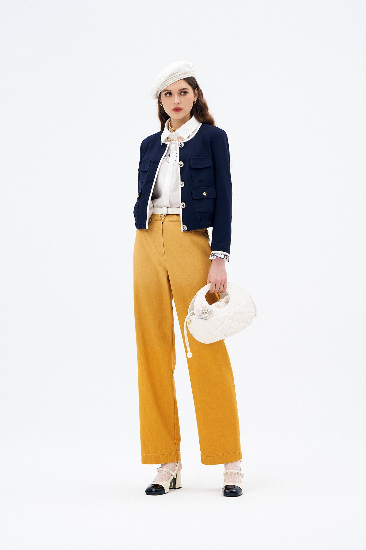 Gradient Wide Leg JeansGradient Wide Leg Jeans,Culottes,Denim,Jeans,Season (AW) Look,Cotton,Wide-leg jeans