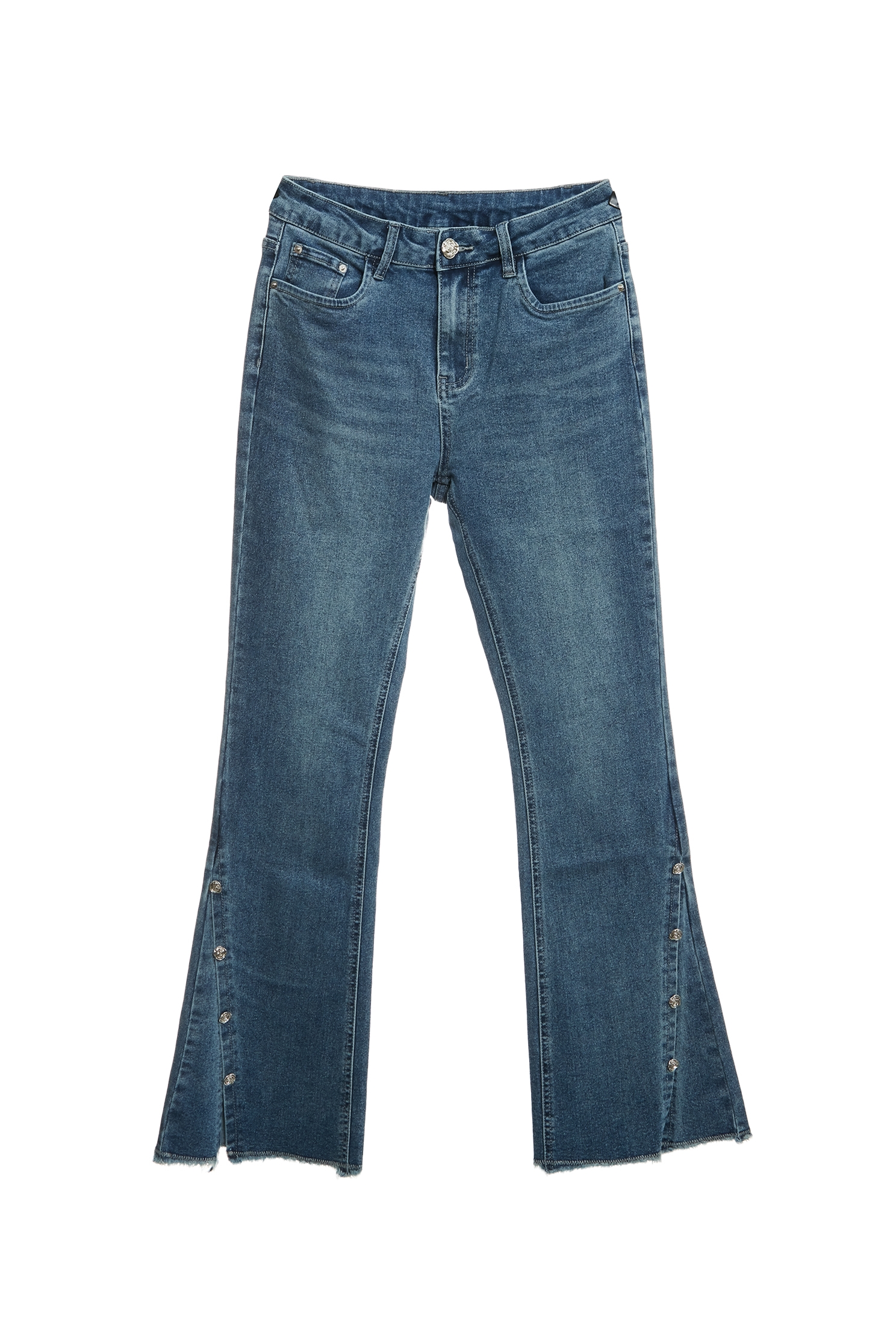 Front Slit Boot Leg JeansFront Slit Boot Leg Jeans,Denim,Jeans,Denim pants,Season (AW) Look,Pants