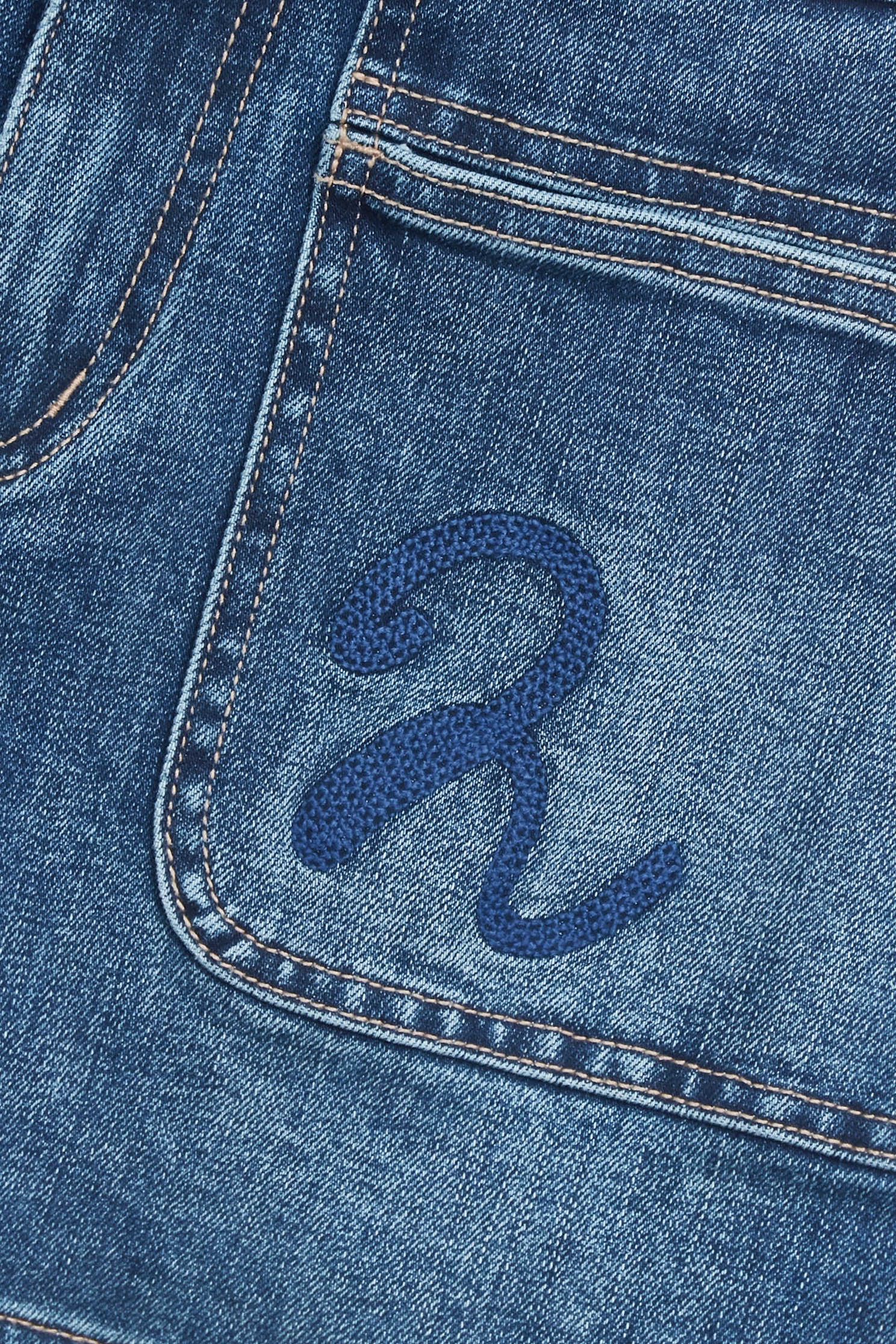 R Logo Denim ShortsR Logo Denim Shorts,Season (SS) Look,Denim,Jeans,pants