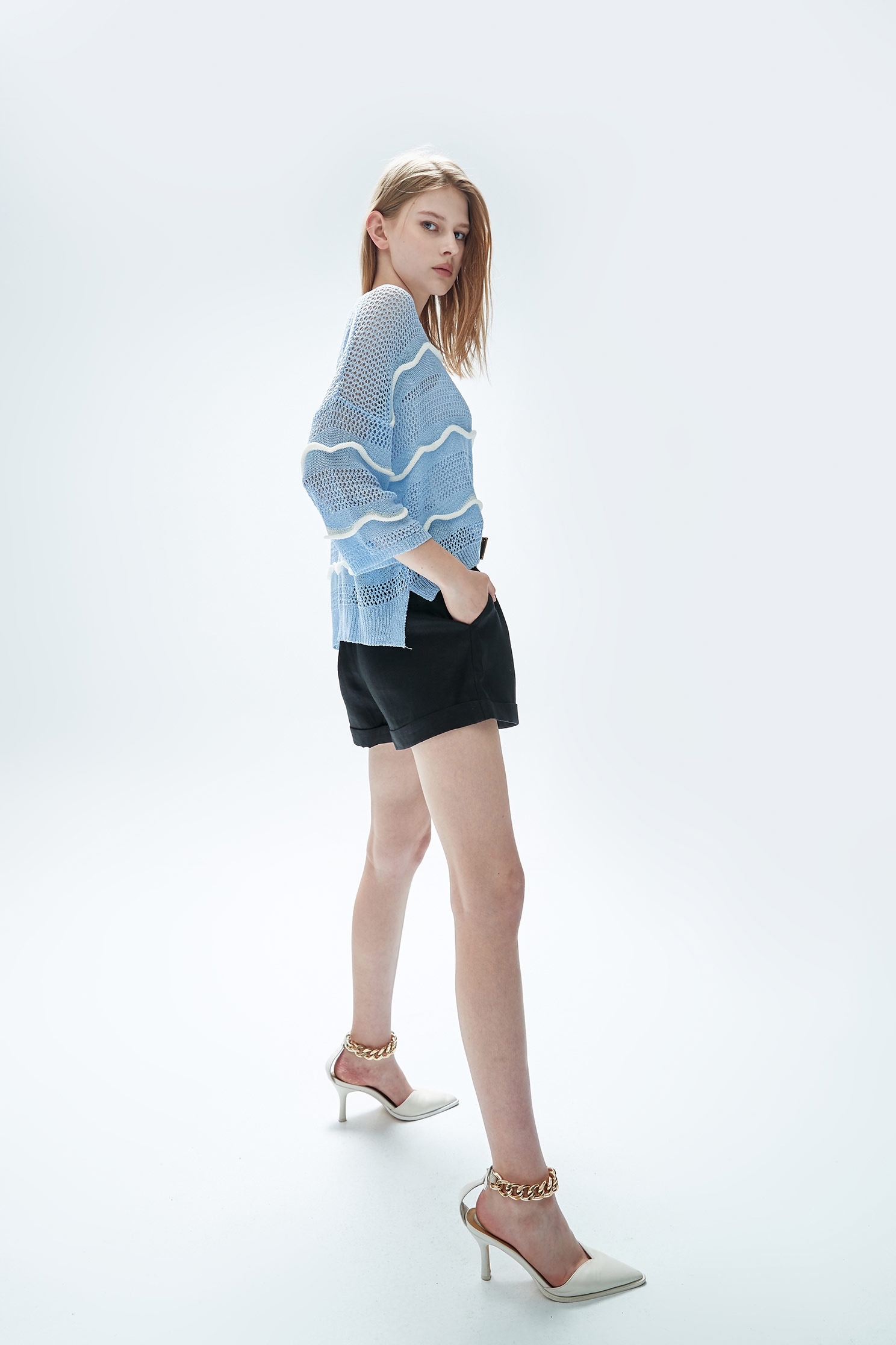 White A-line ShortsWhite hemp shorts,Season (SS) Look,Shorts,Season (AW) Look,comfotism