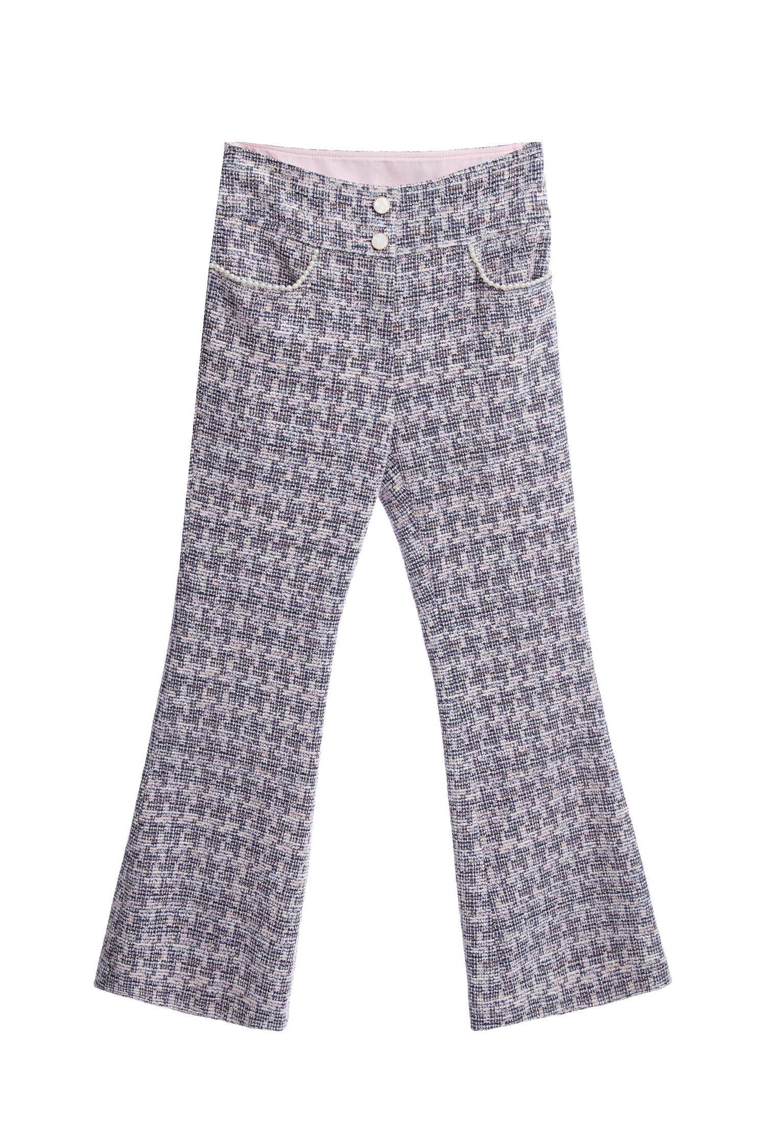 Tweed Boot Leg PantsTweed Boot Leg Pants,Bell-bottoms,pearl,Season (AW) Look,Bell-bottoms,Pants