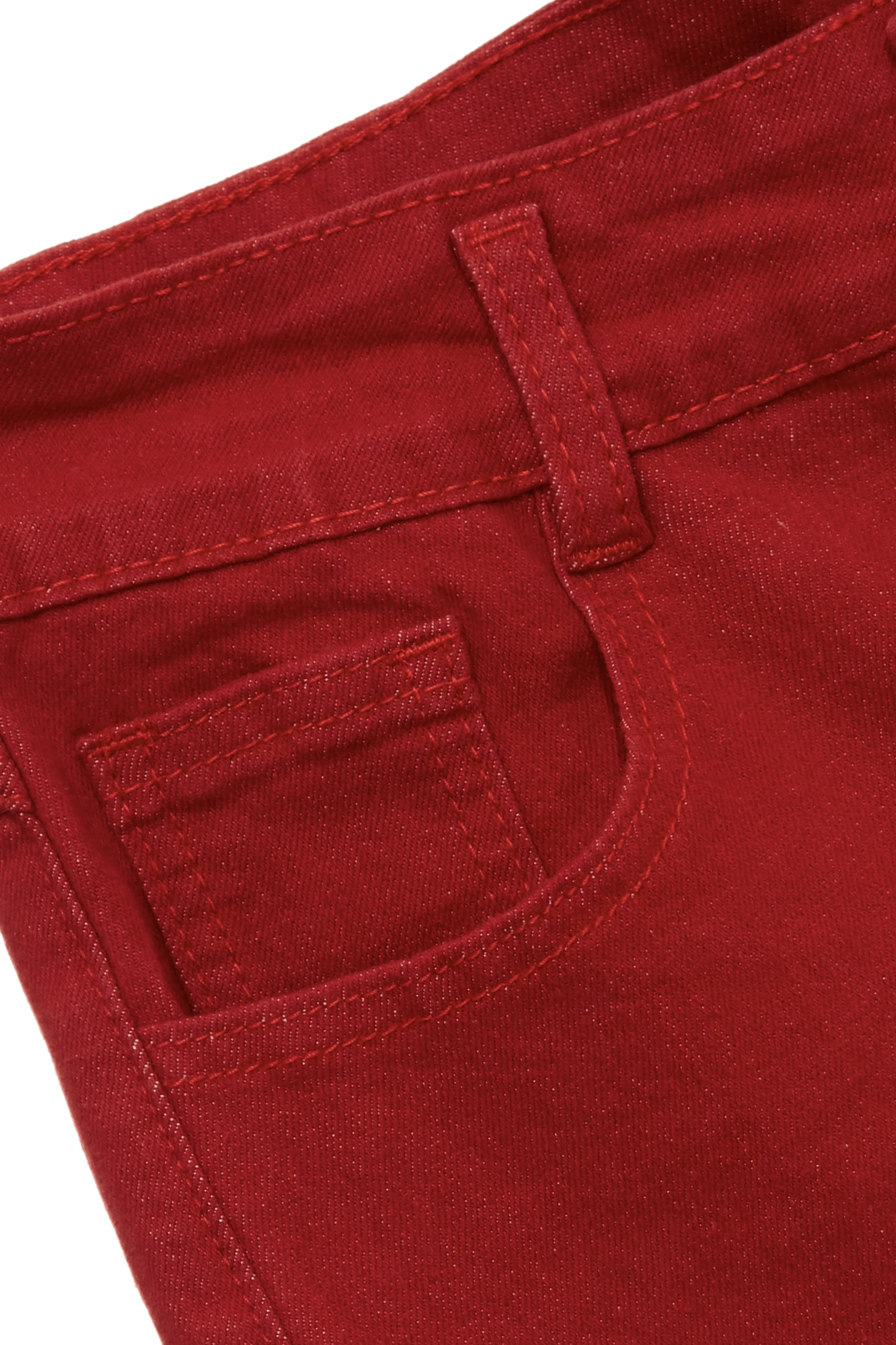 Red Baggy Denim Bermuda ShortsRed Baggy Denim Bermuda Shorts,Culottes,Denim,Jeans,Season (AW) Look,Cotton,Culottes