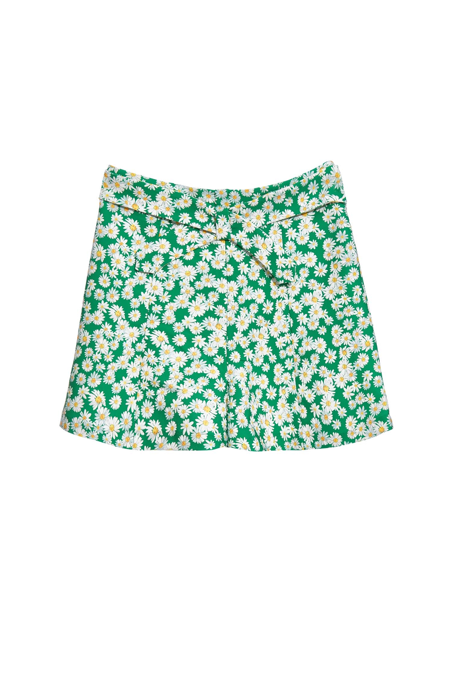 Sunflower Print Casual ShortsPastoral style printed skort,bestselling,travelwear,Season (SS) Look,mothergift,Shorts,comfotism,blossoms,Skorts