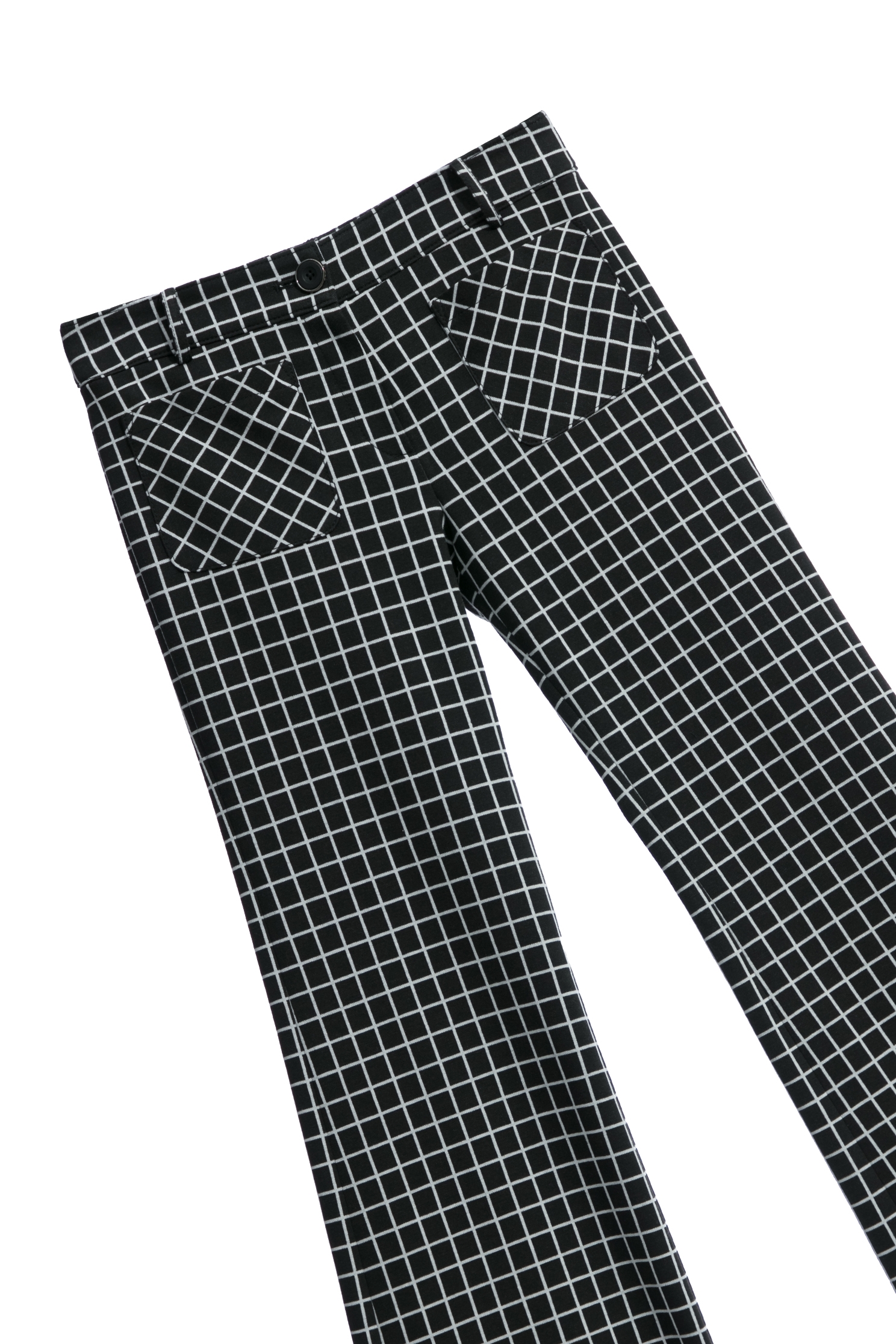 Plaid Straight Cut PantsPlaid Straight Cut Pants,Bell-bottoms,Culottes,Plaid,Season (AW) Look,Bell-bottoms,Knitted