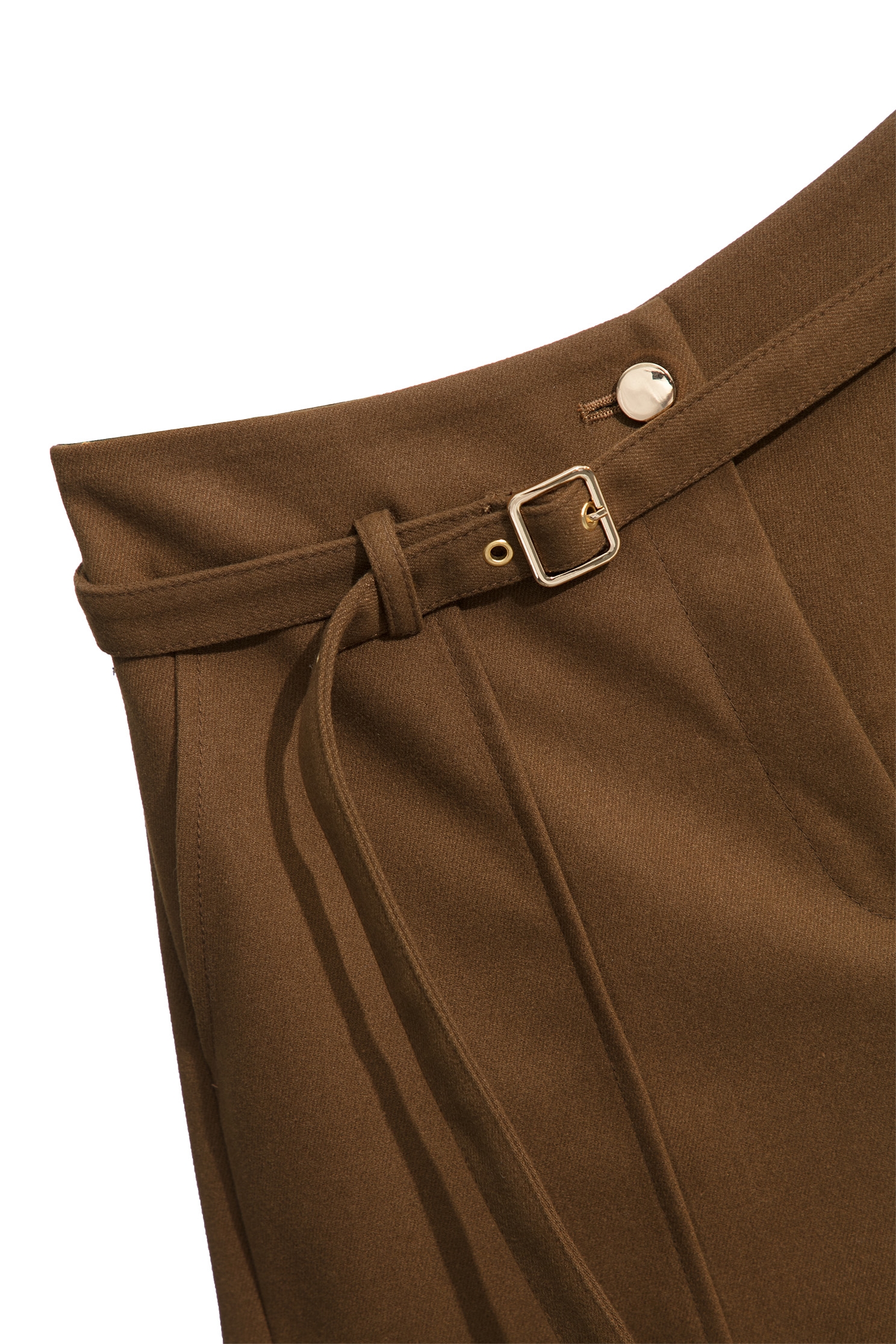 Mid Waist Brown ShortsMid Waist Brown Shorts,Shorts,Season (AW) Look,Belts