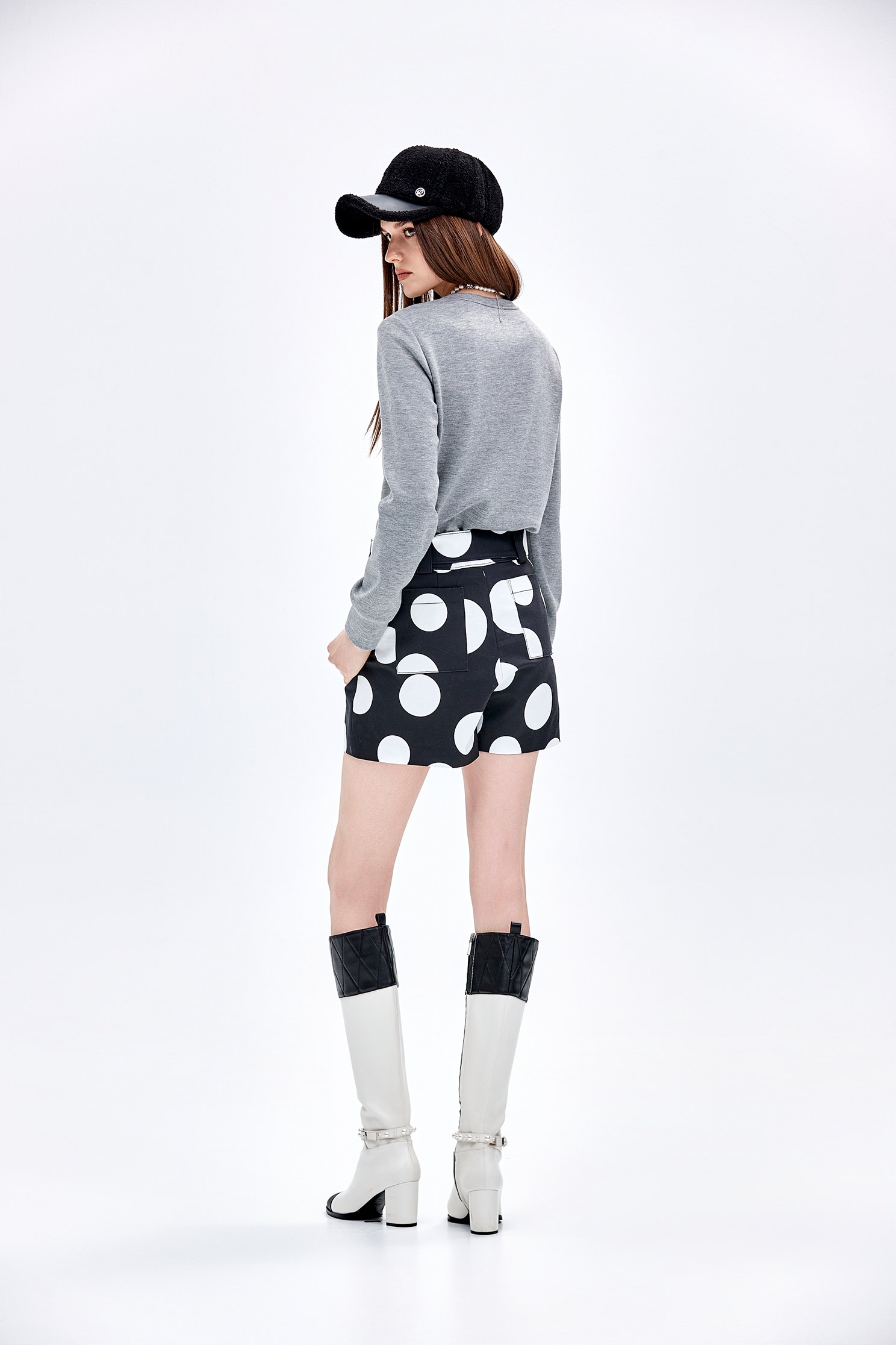 Polka Dot Belted ShortsPolka Dot Belted Shorts,dotcollection,Shorts,Season (AW) Look,Belts