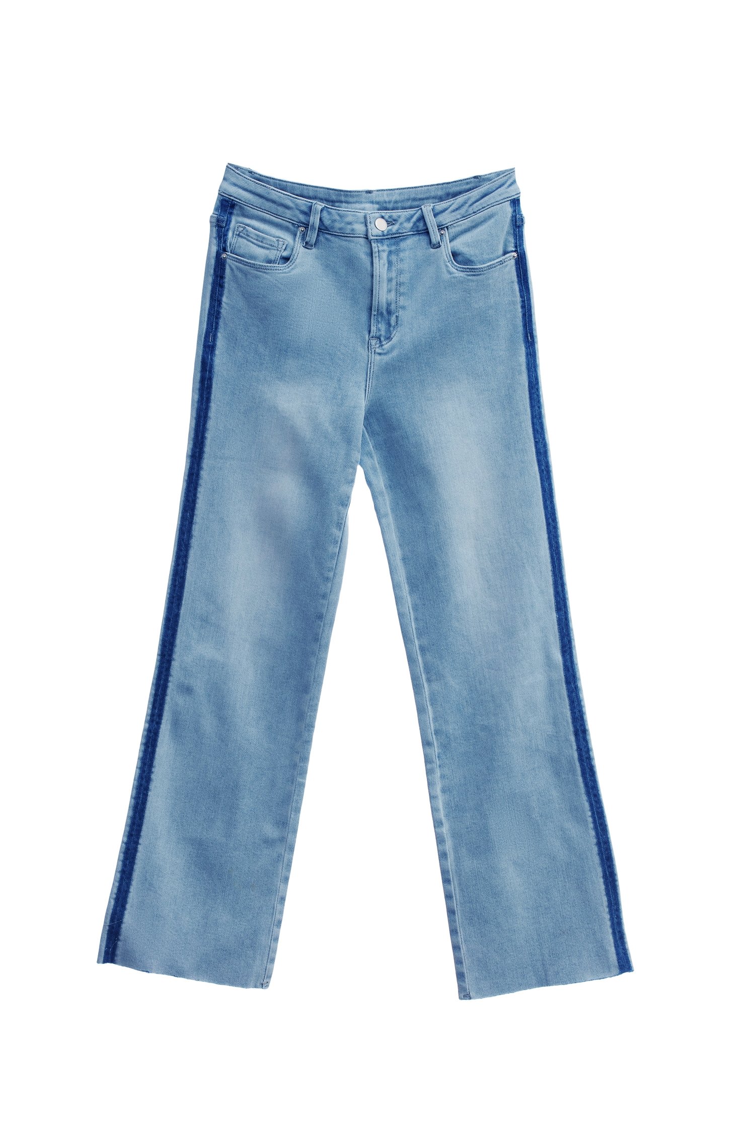 Wide Leg Jeans With Contrast Trim DetailWide Leg Jeans With Contrast Trim Detail,Denim,Jeans,Denim pants,Season (AW) Look,Pants