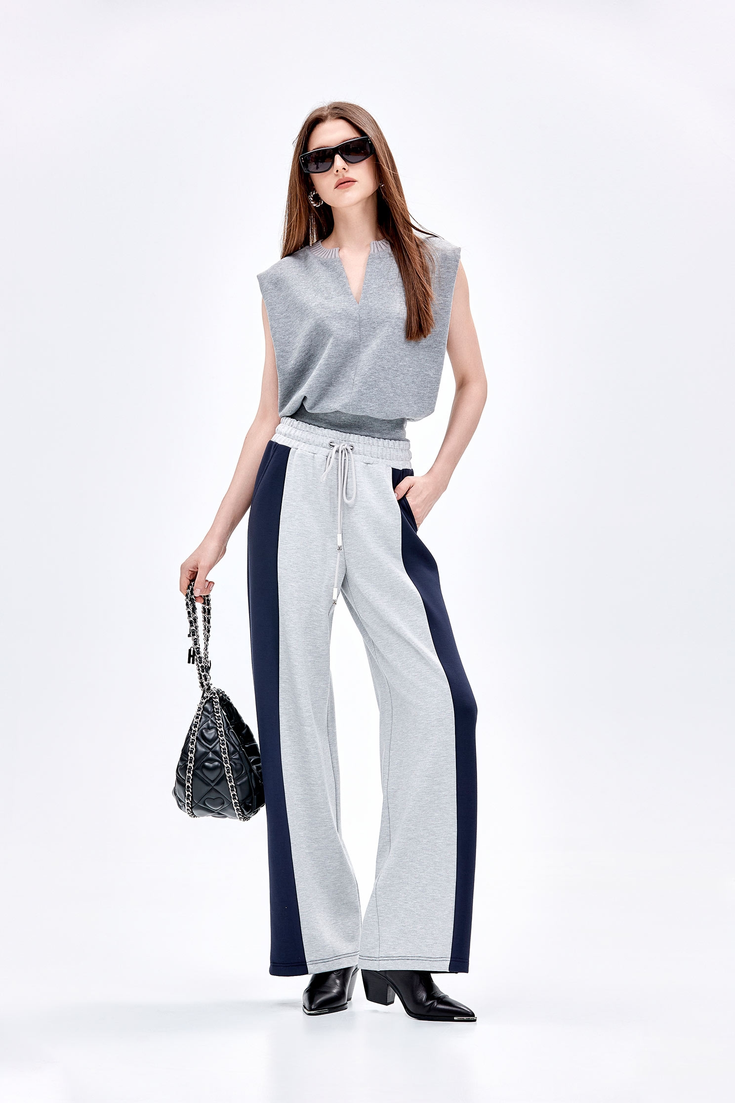 Contrast Colour Drawstring Jogger PantsContrast Colour Drawstring Jogger Pants,Culottes,Season (AW) Look,Culottes,Pants