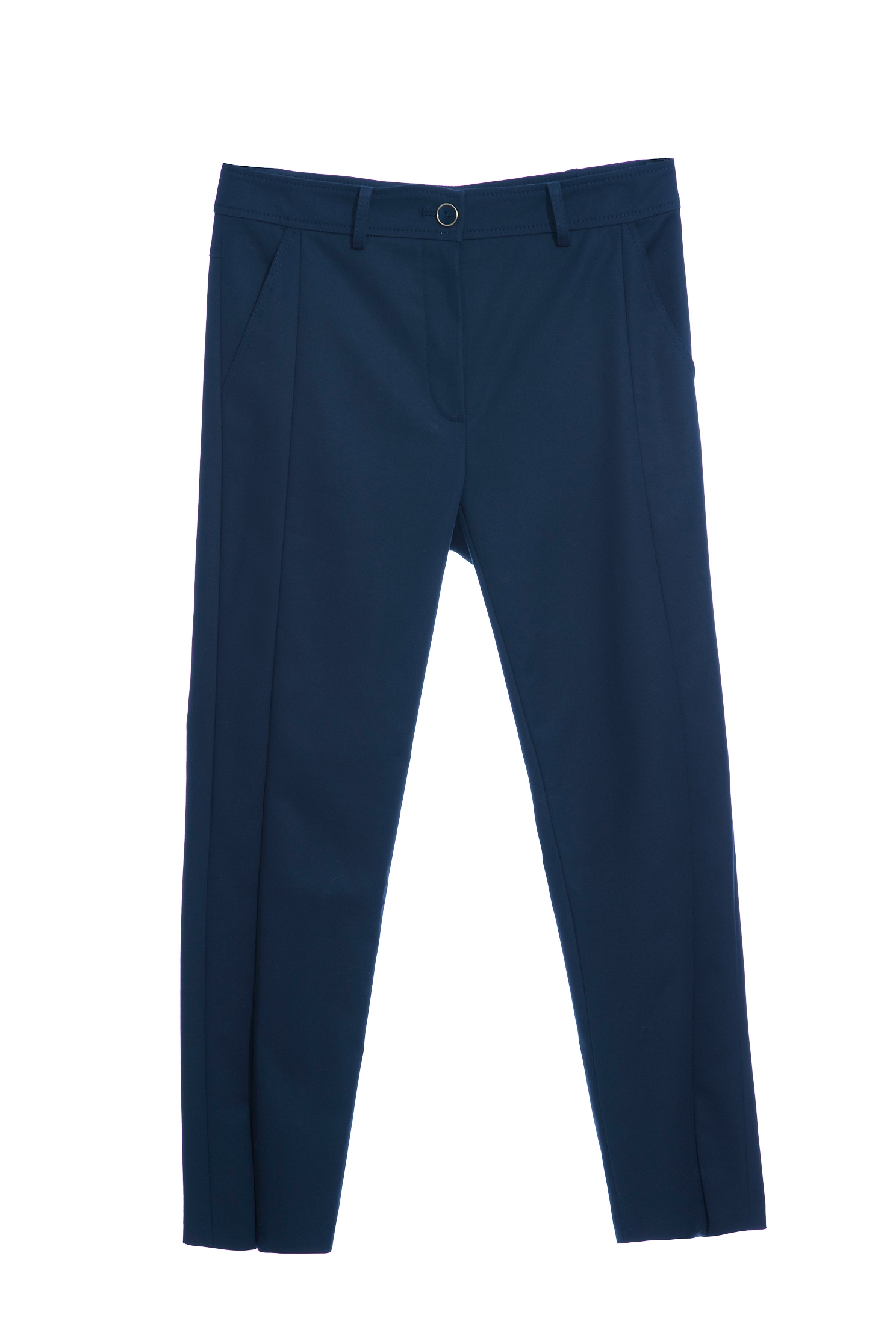 Basic Slim-Fit Navy PantsClassic tube cropped pants,Season (SS) Look,Tailored pants