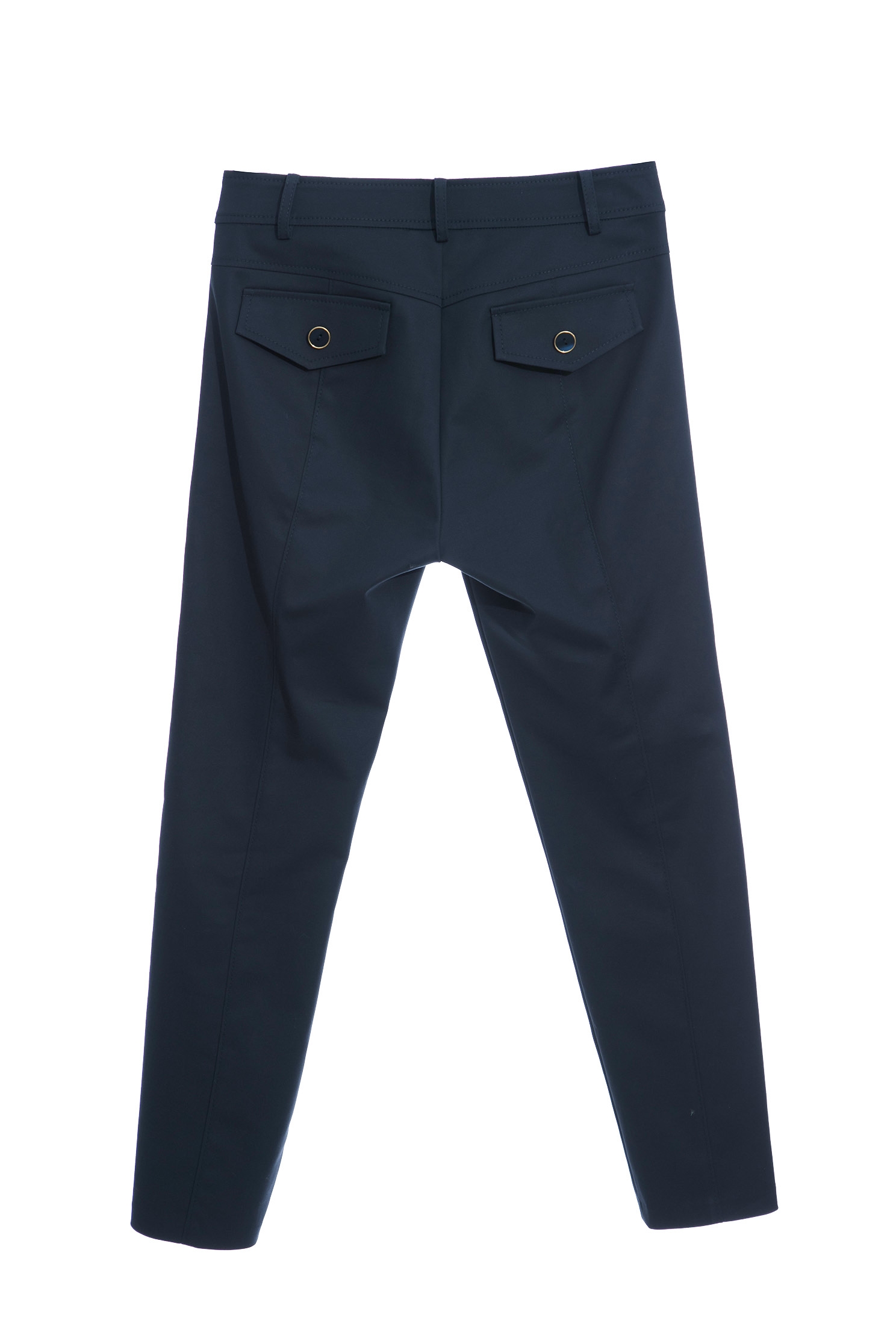 Basic Slim-Fit Navy PantsClassic tube cropped pants,Season (SS) Look,Tailored pants