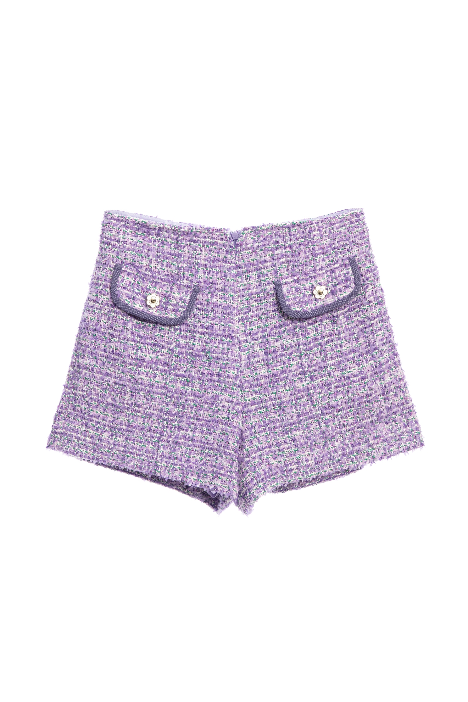 Purple Tweed City ShortsPurple Tweed City Shorts,Season (SS) Look,Shorts