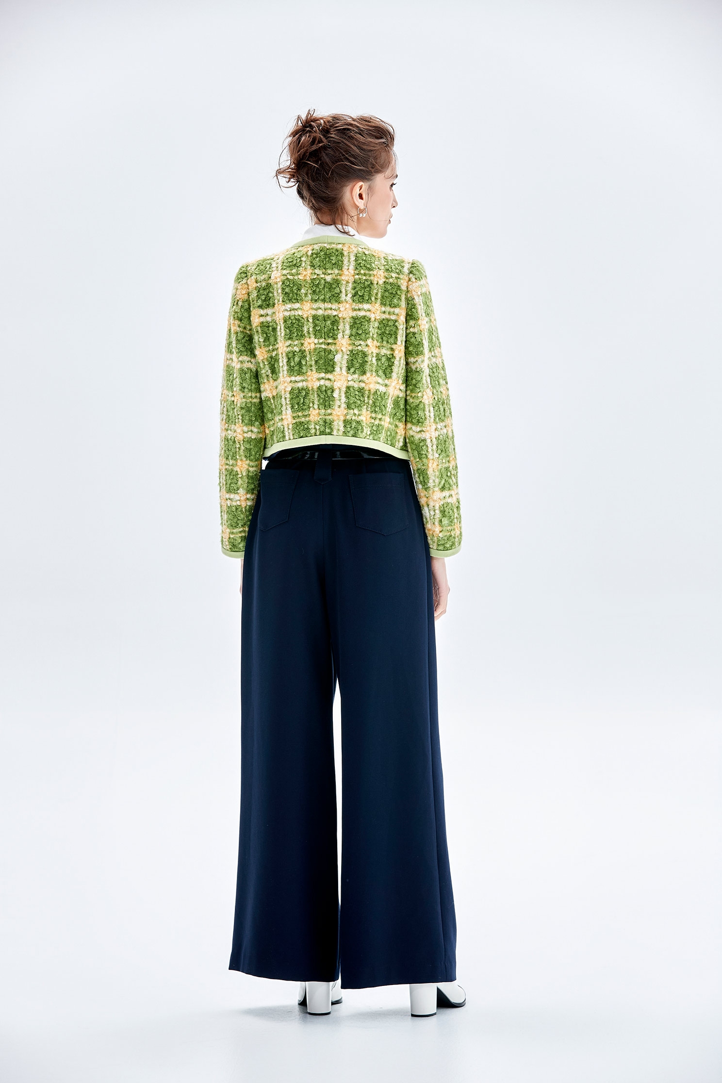 Basic Navy Wide Leg PantsBasic Navy Wide Leg Pants,Culottes,Season (AW) Look,Culottes,Pants