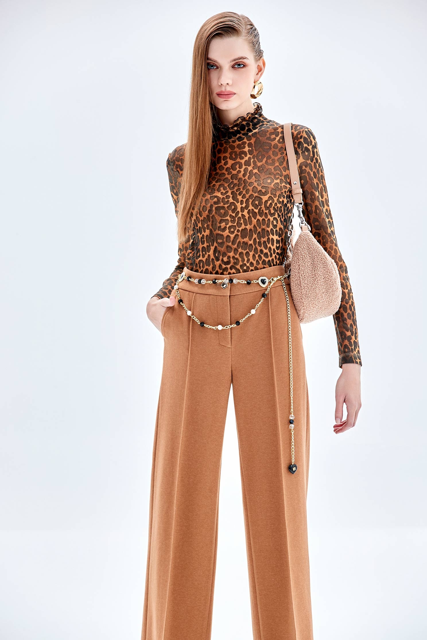 Brown Wide Leg PantsBrown Wide Leg Pants,Culottes,Season (AW) Look,Culottes,Pants