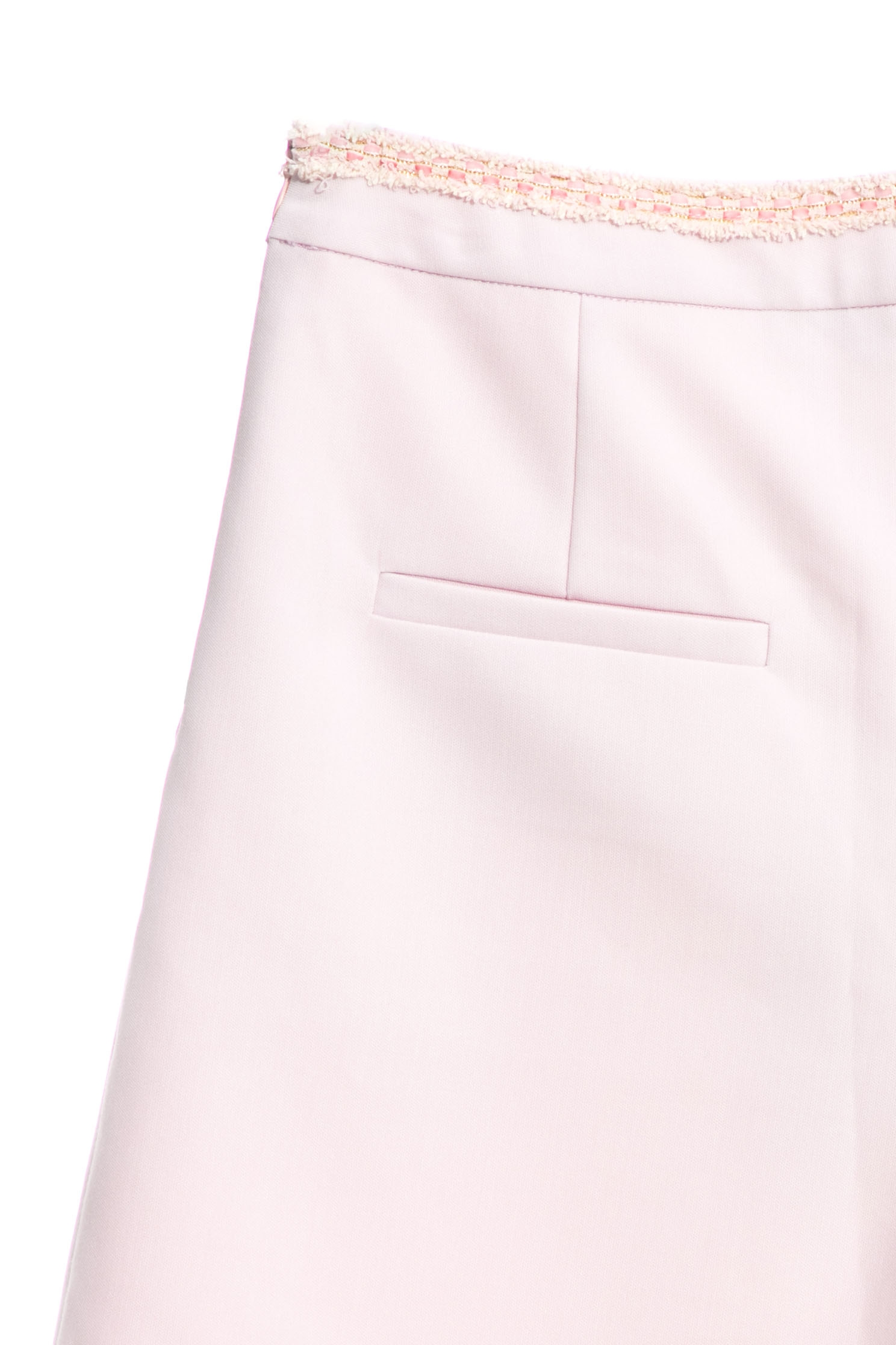 Basic High Waist Pink ShortsShorts with tassel trim,Season (SS) Look,Shorts