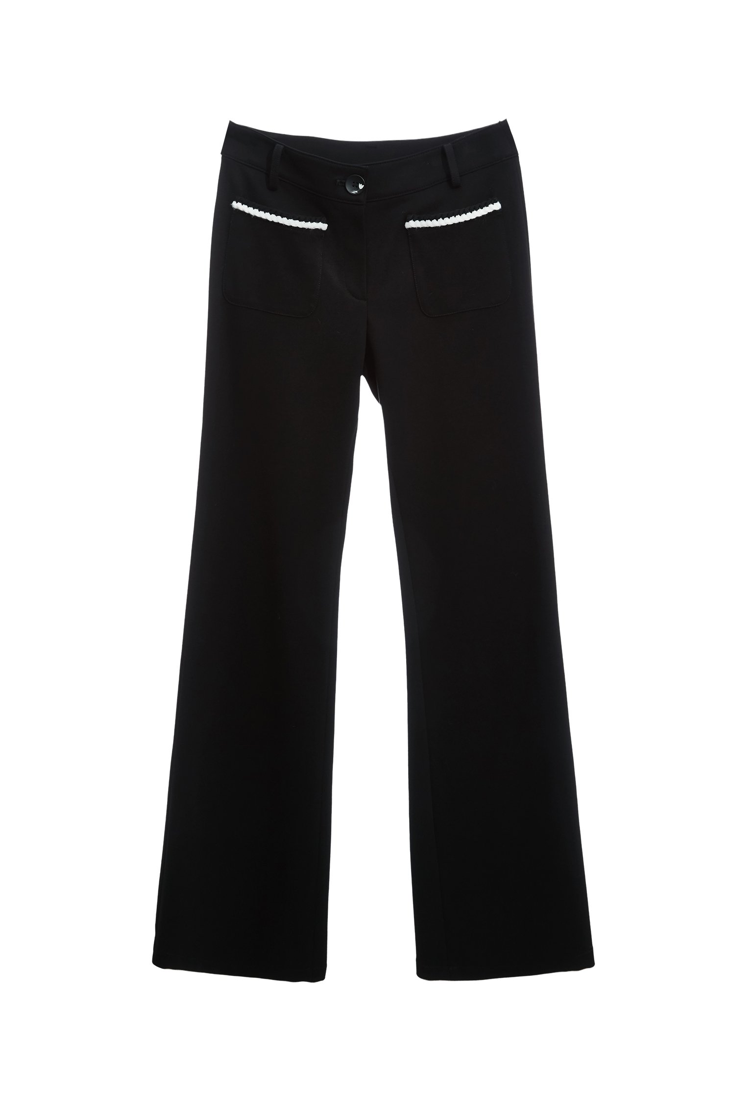 Contrast Pocket Trim Boot Leg PantsContrast Pocket Trim Boot Leg Pants,Culottes,Season (AW) Look,Culottes,Pants