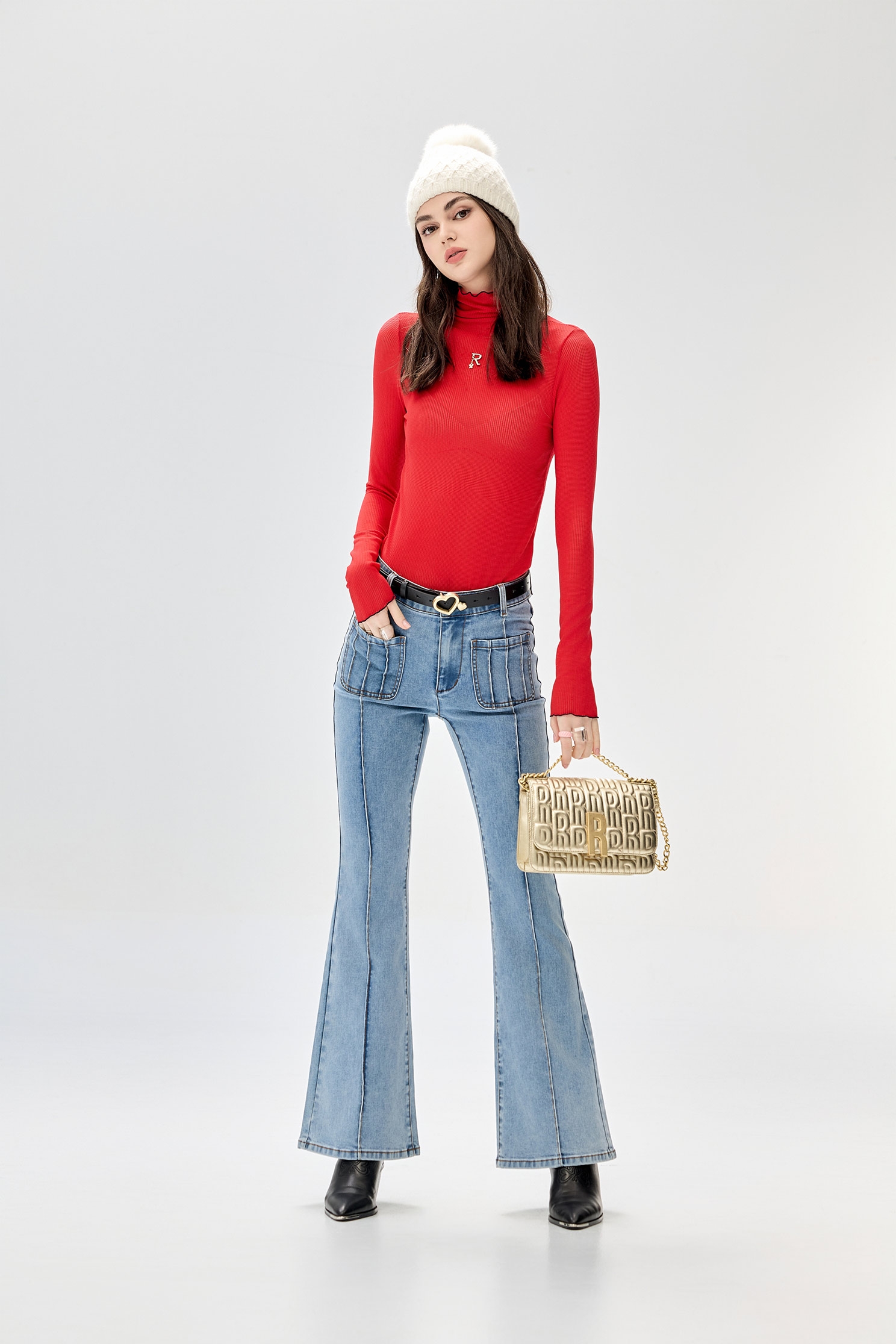 Wide Leg Basic JeansWide Leg Basic Jeans,Culottes,Denim,Denim pants,Season (AW) Look,Wide-leg jeans,Pants