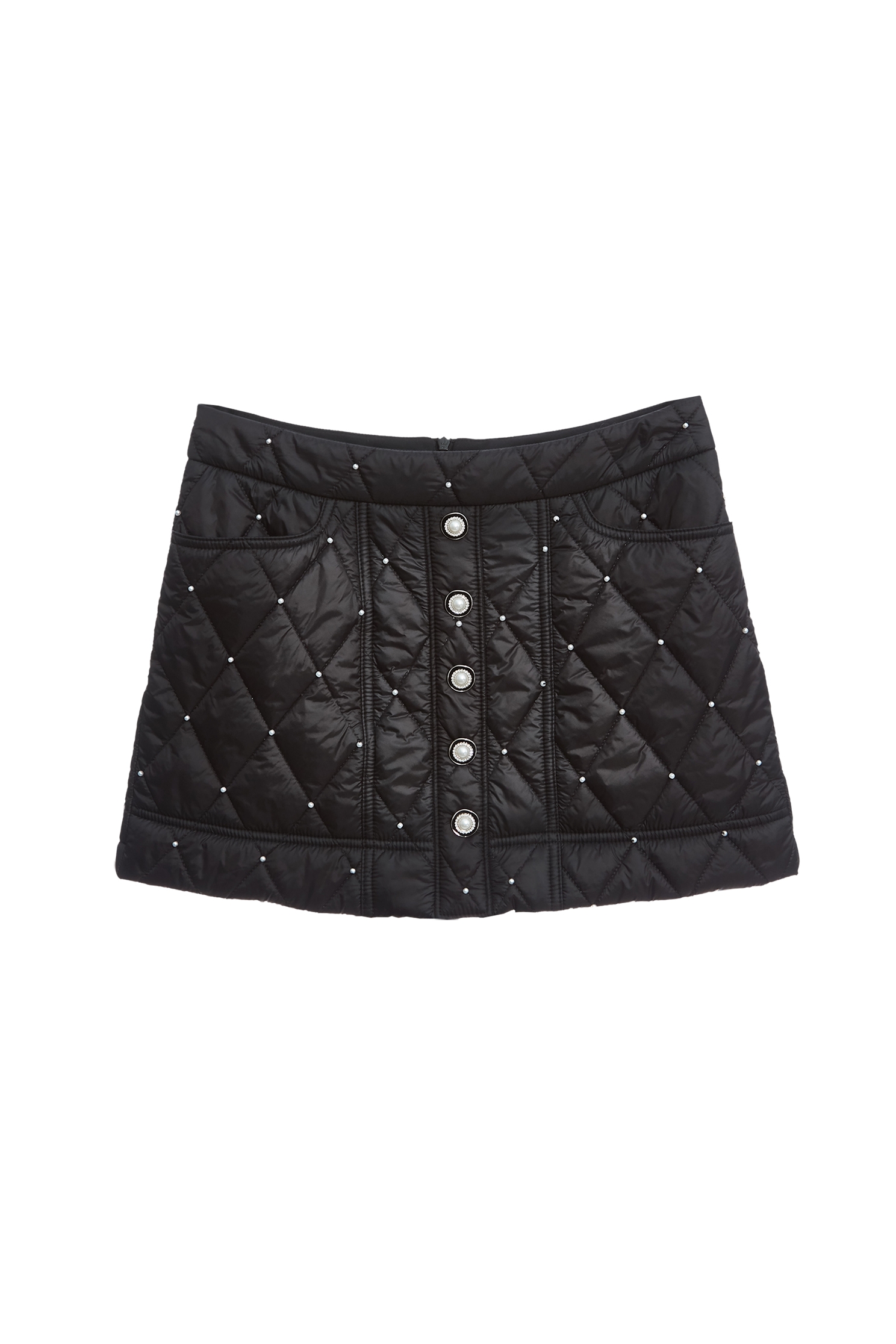 Pearl Detail Quilted SkortsPearl Detail Quilted Skorts,pearl,Mini skirts,Shorts,Season (AW) Look,Skorts