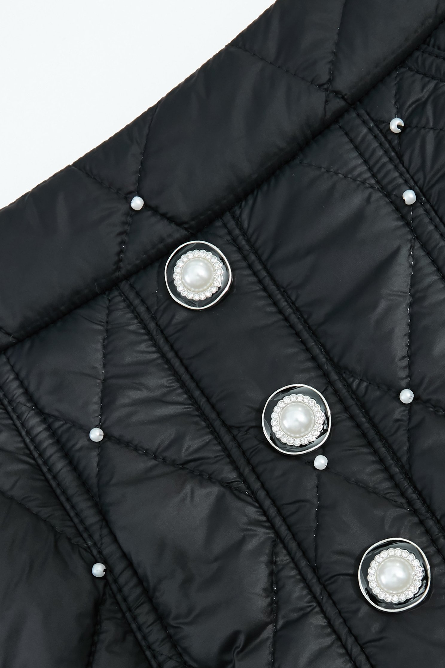 Pearl Detail Quilted SkortsPearl Detail Quilted Skorts,pearl,Mini skirts,Shorts,Season (AW) Look,Skorts