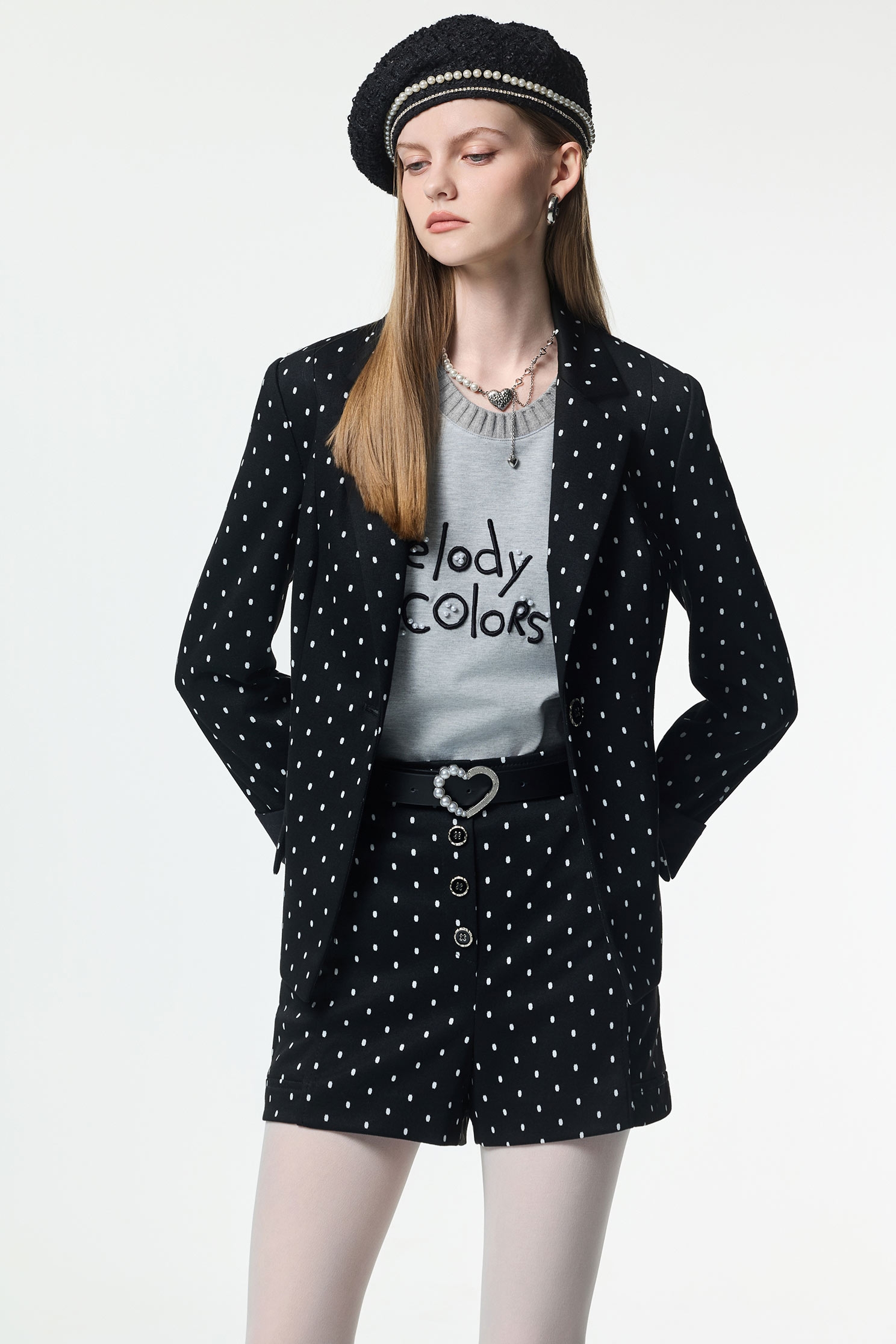 Classic Polka Dot ShortsClassic Polka Dot Shorts,Office Looks,dotcollection,Shorts,Season (AW) Look