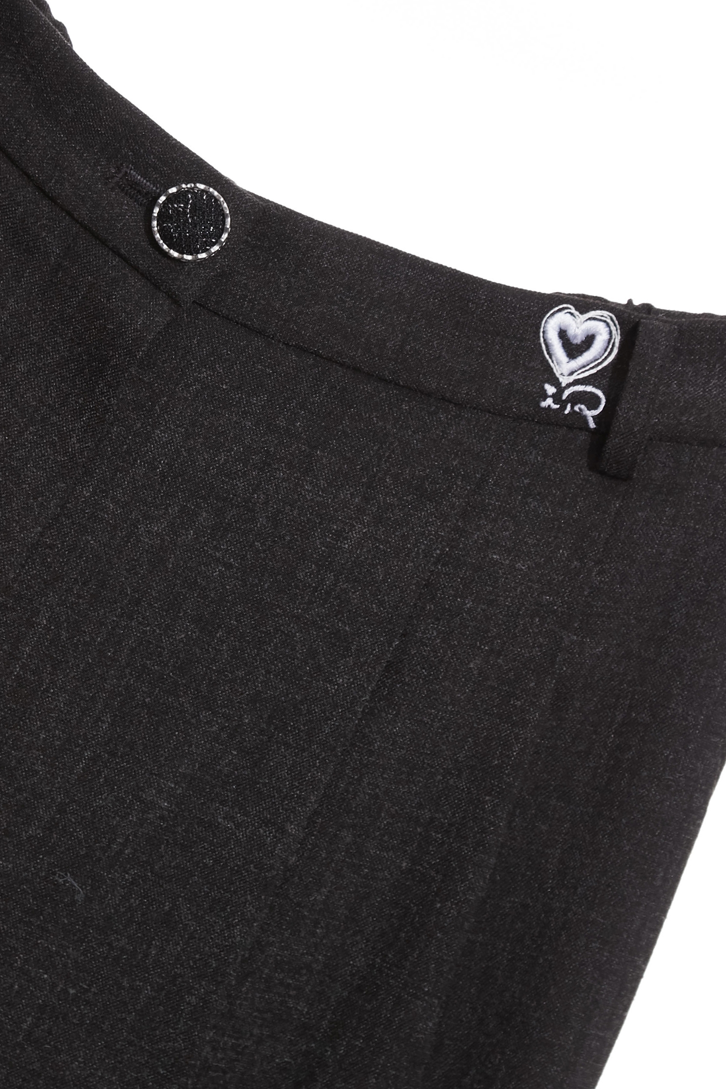 Dark Grey Wide Leg Smart PantsDark Grey Wide Leg Smart Pants,Office Looks,Culottes,Season (AW) Look,Embroidered,Culottes