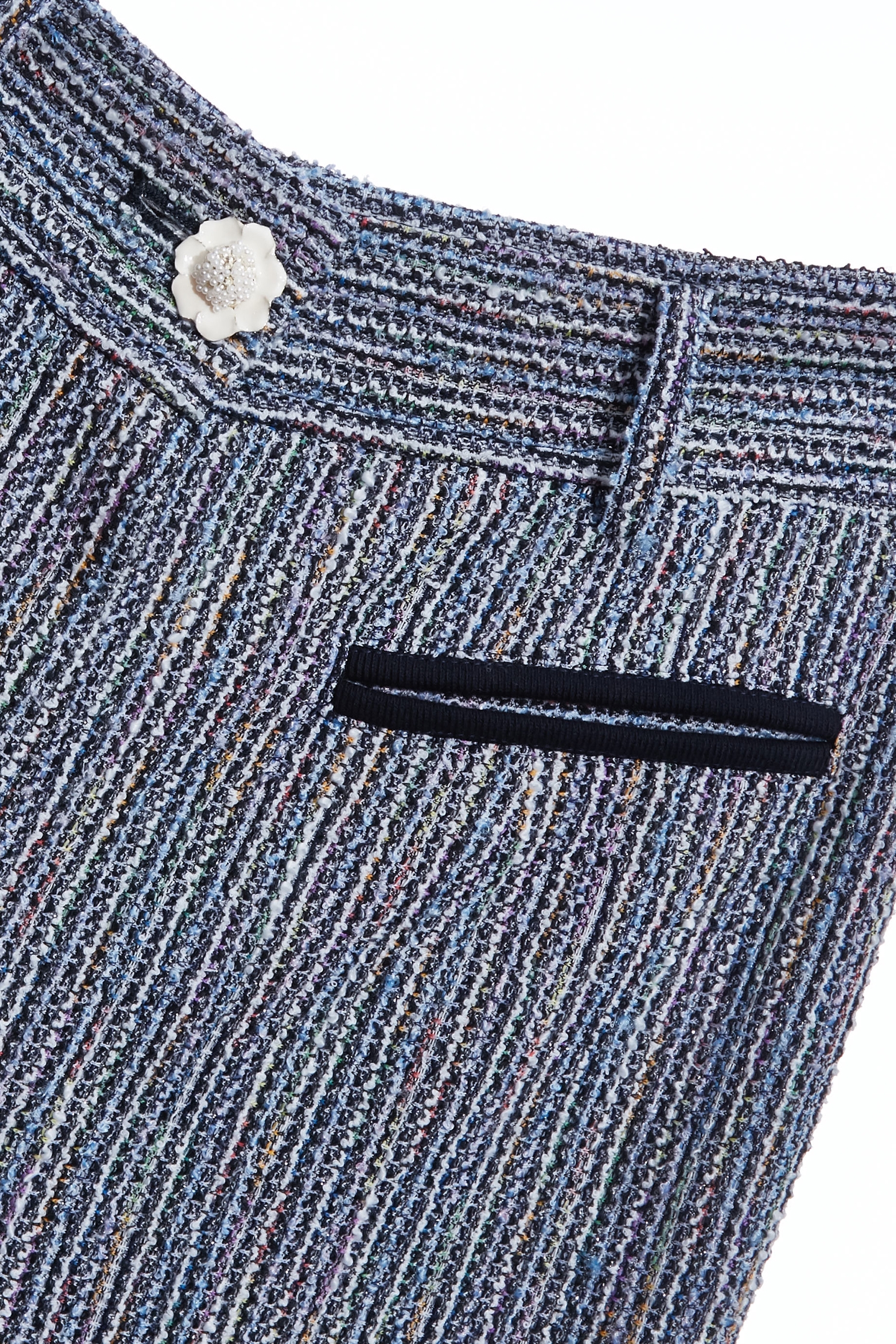 Contrast Pocket Trim Detail Boot Leg PantsContrast Pocket Trim Detail Boot Leg Pants,Bell-bottoms,Season (AW) Look,pants