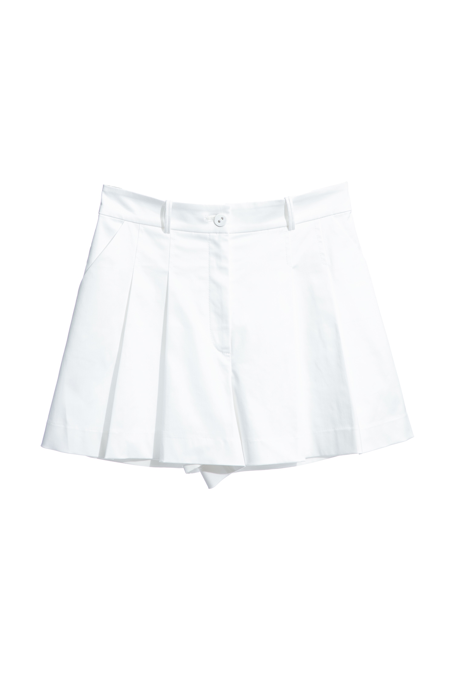 Basic Front Pleated ShortsClassic folded skort,Season (SS) Look,Shorts,Skorts