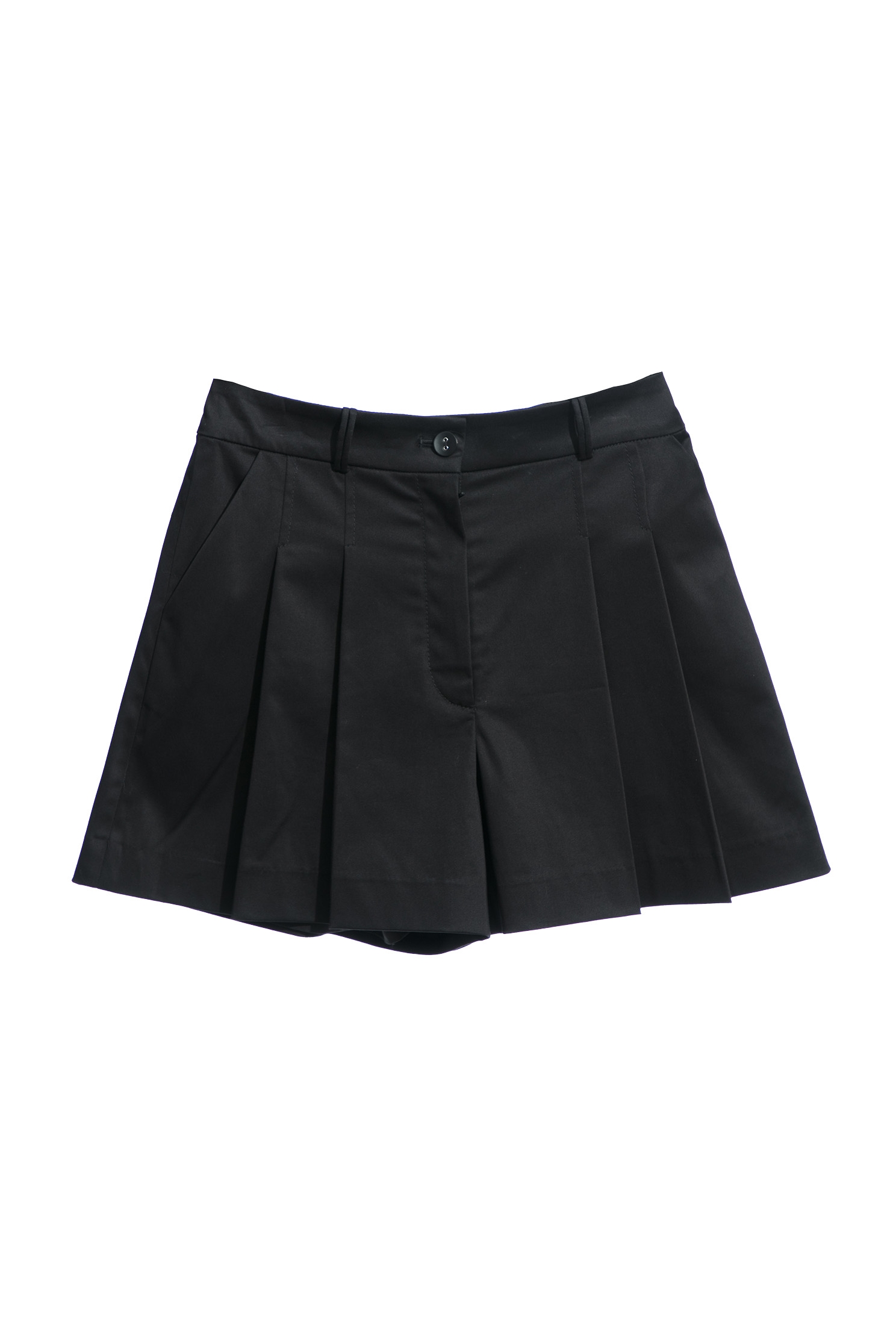 Basic Front Pleated ShortsClassic folded skort,Season (SS) Look,Shorts,Skorts