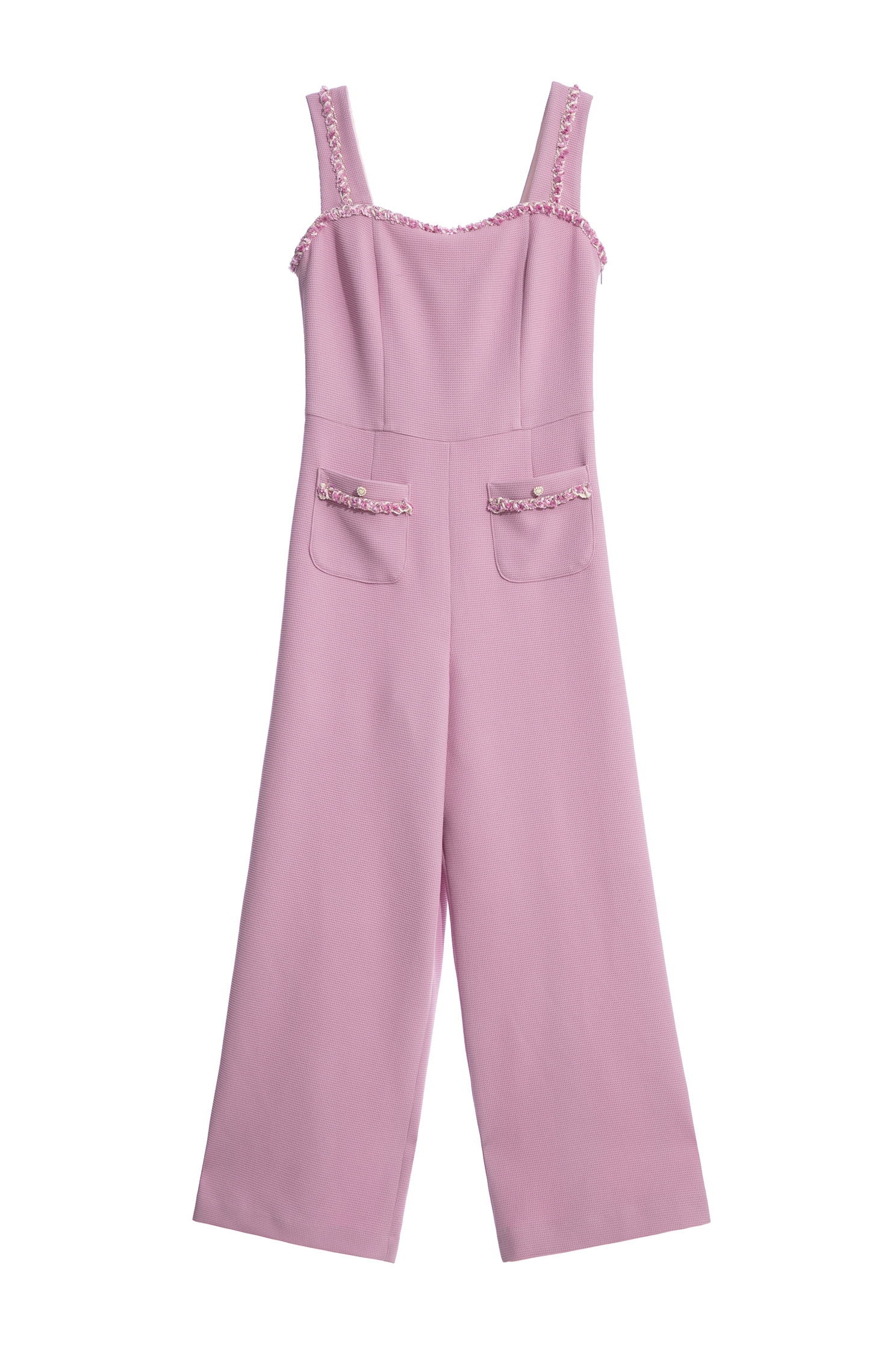 Braided Trim Detail Sleeveless JumpsuitBraided Trim Detail Sleeveless Jumpsuit,Season (SS) Look,Jumpsuits,Pants