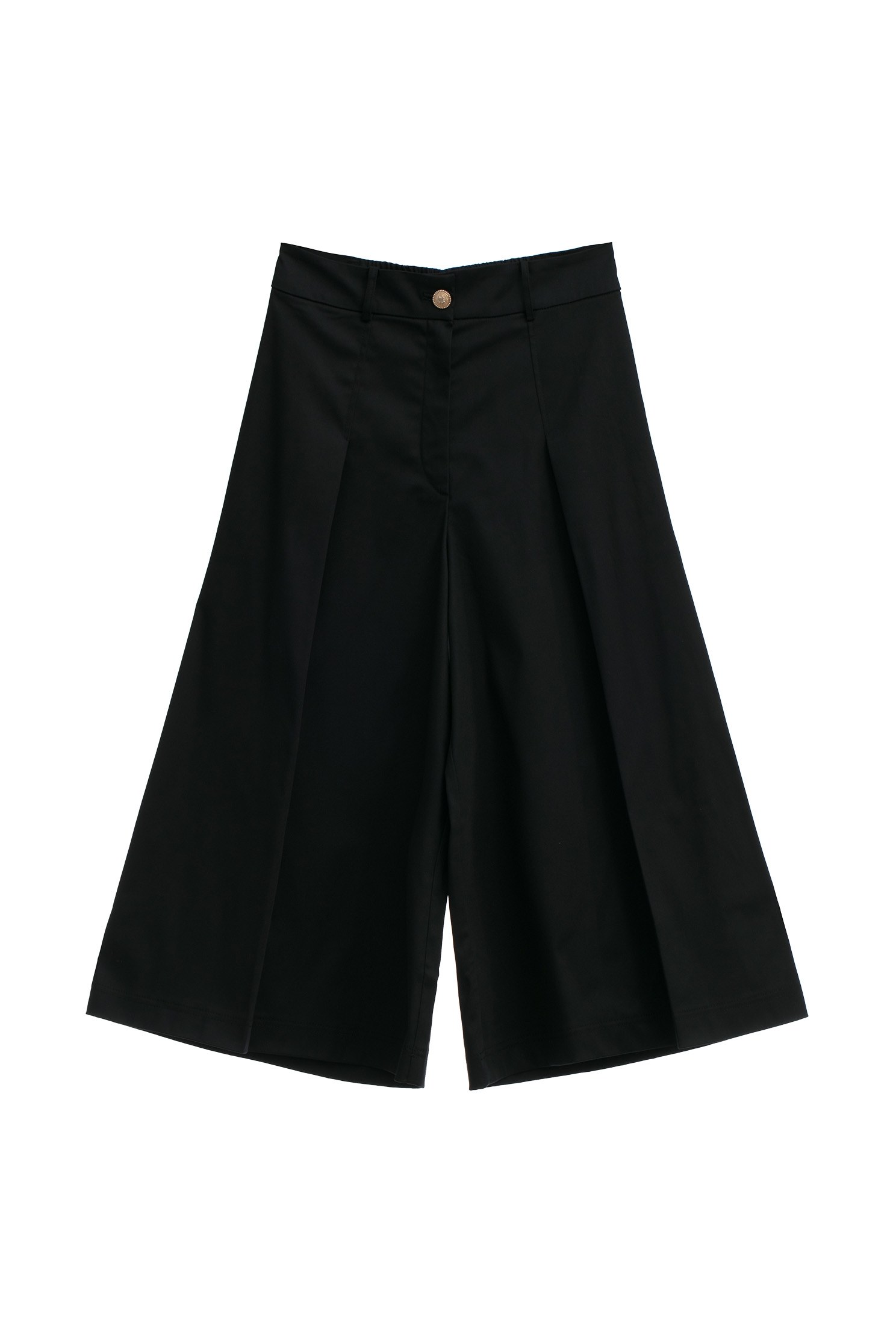 Front Pleat Navy Wide Leg PantsFront Pleat Navy Wide Leg Pants,Culottes,Season (SS) Look,Shorts,Culottes