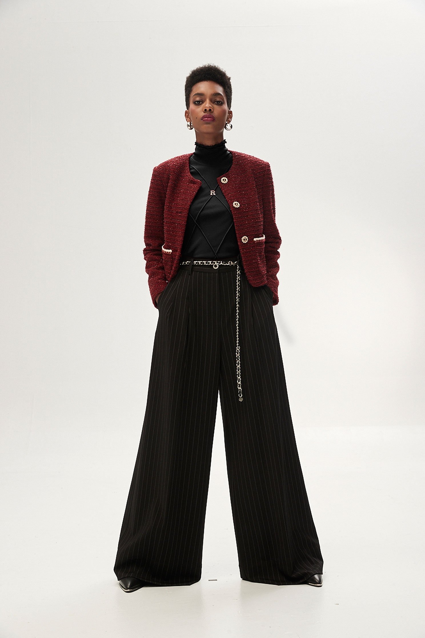 Pinstripe Wide Leg PantsPinstripe Wide Leg Pants,Culottes,Season (SS) Look,Stripe,Culottes,Pants